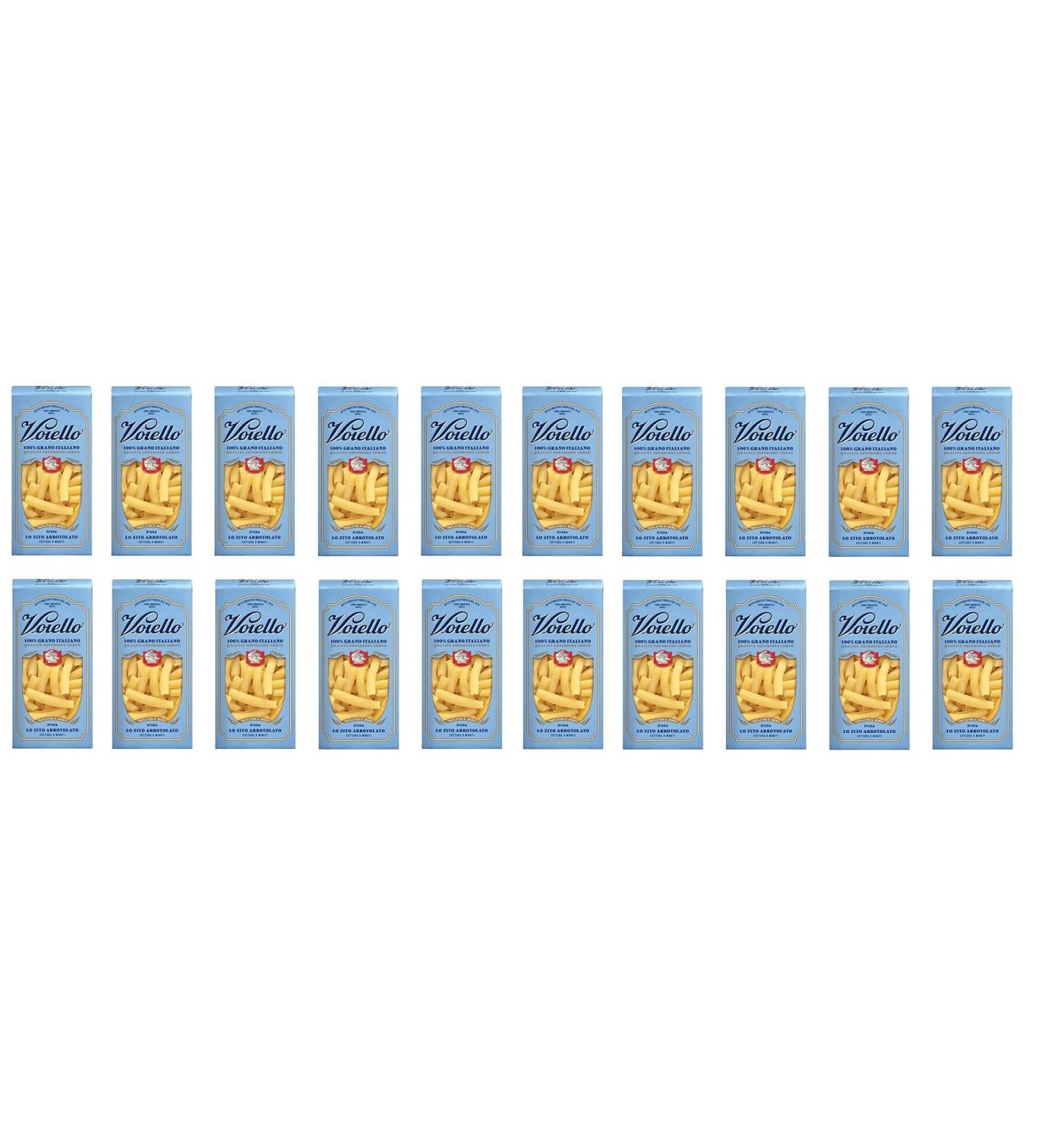  Barilla Pack of 20 Voiello Lo Zito Arrotolato pasta no. 194 100% Italian wheat 500g durum wheat stoneware pasta bronze design - Buy Online on GoSupps.com