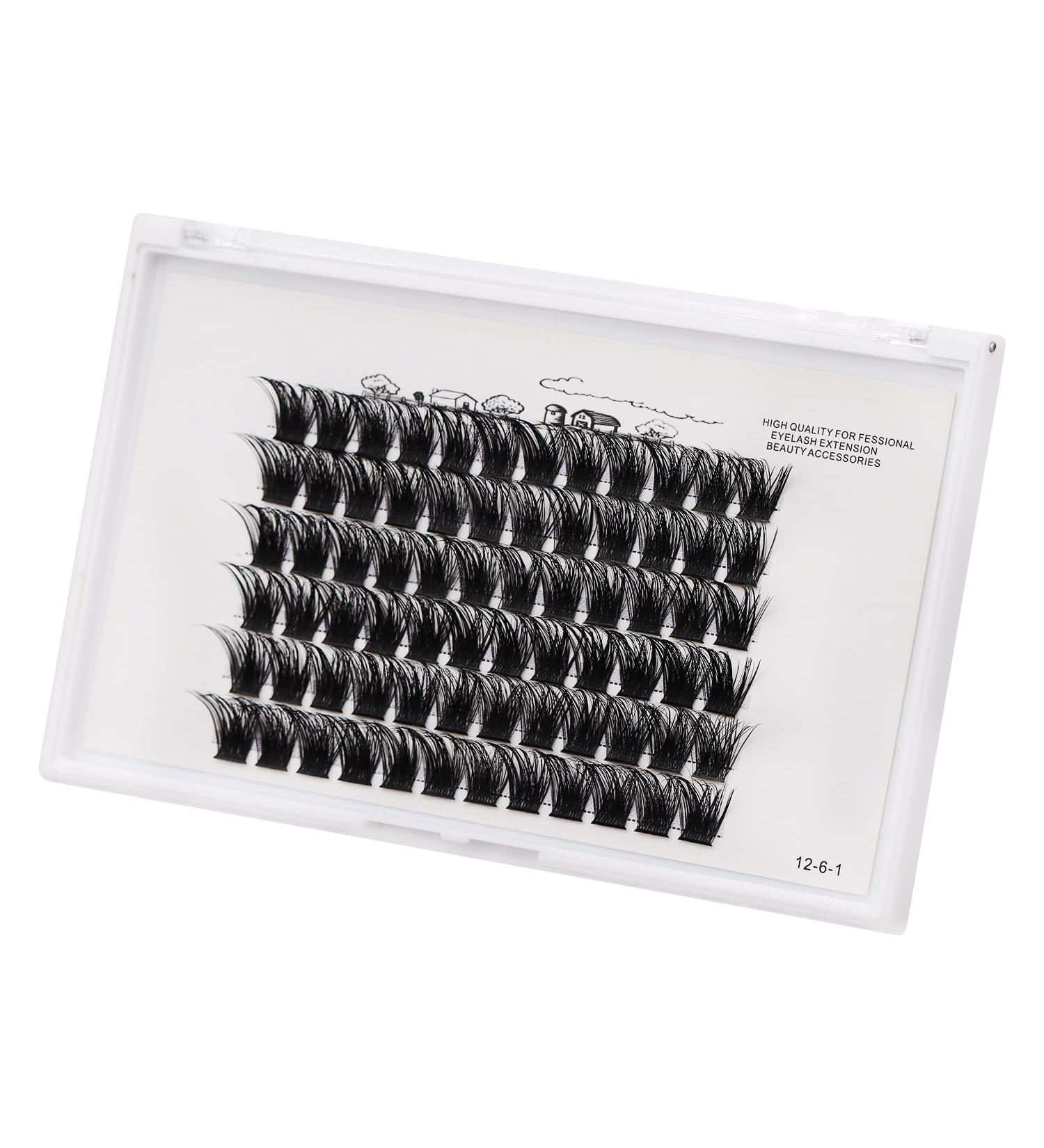 Bodermincer 72 Bundles D Curl 3D Effect Mink Eyelash Extensions - Natural Faux Lashes for Home Use (12mm) - International Shipping - Buy Online on GoSupps.com