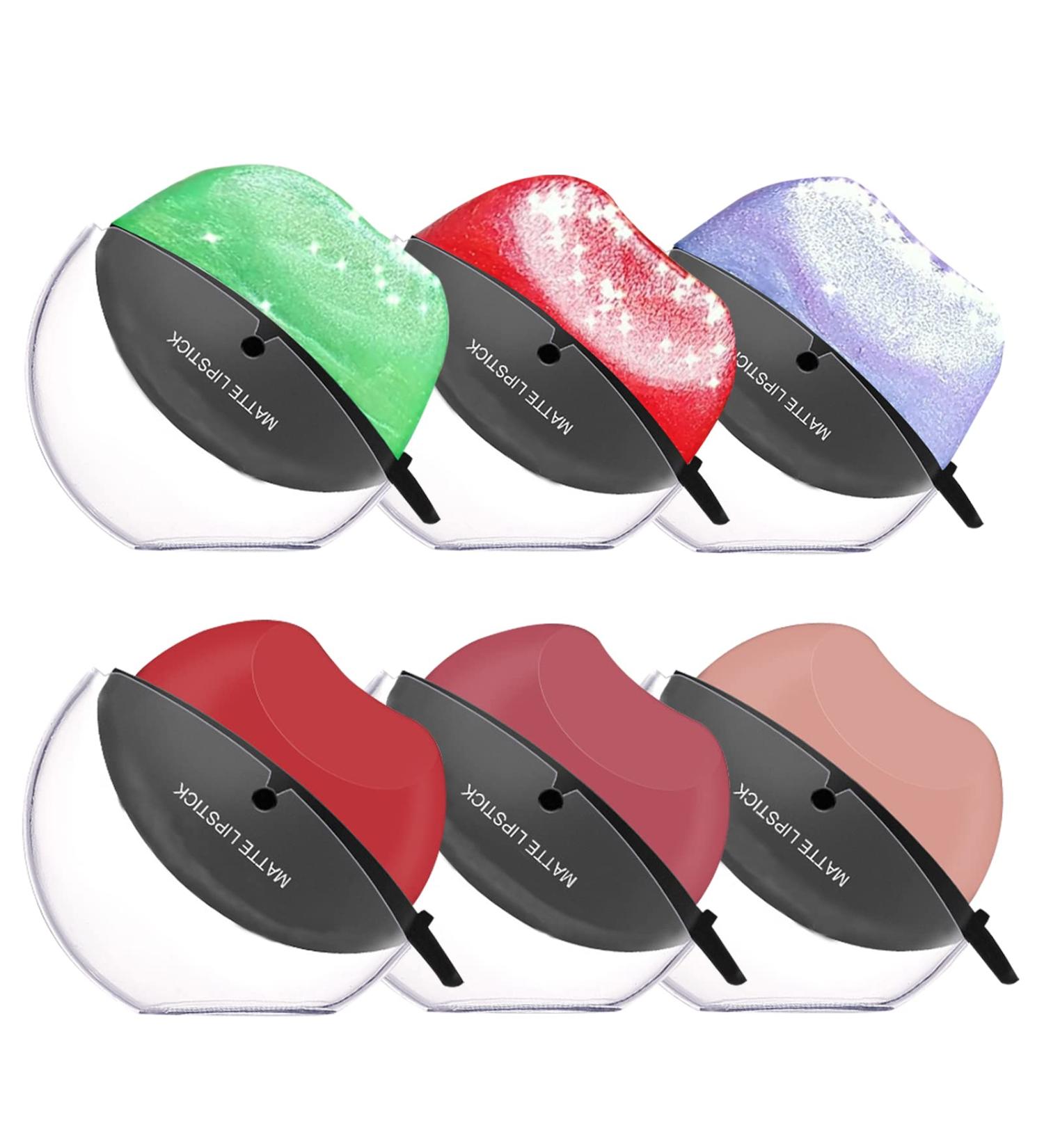 6 Colors Color Changing Lazy Lipstick Set - Long Lasting & Waterproof for Lazy People - Buy Online on GoSupps.com