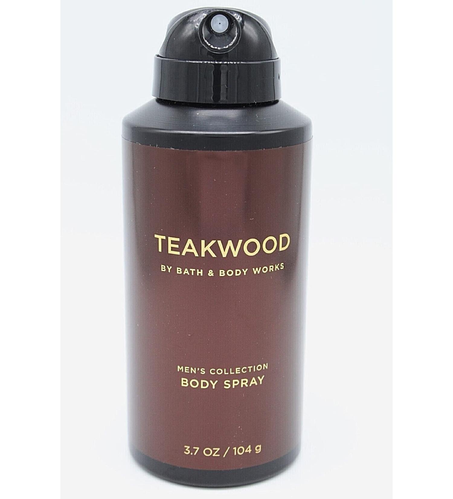 Bath and Body Works Men's Collection Deodorizing Body Spray. Teakwood. 3.7 Oz