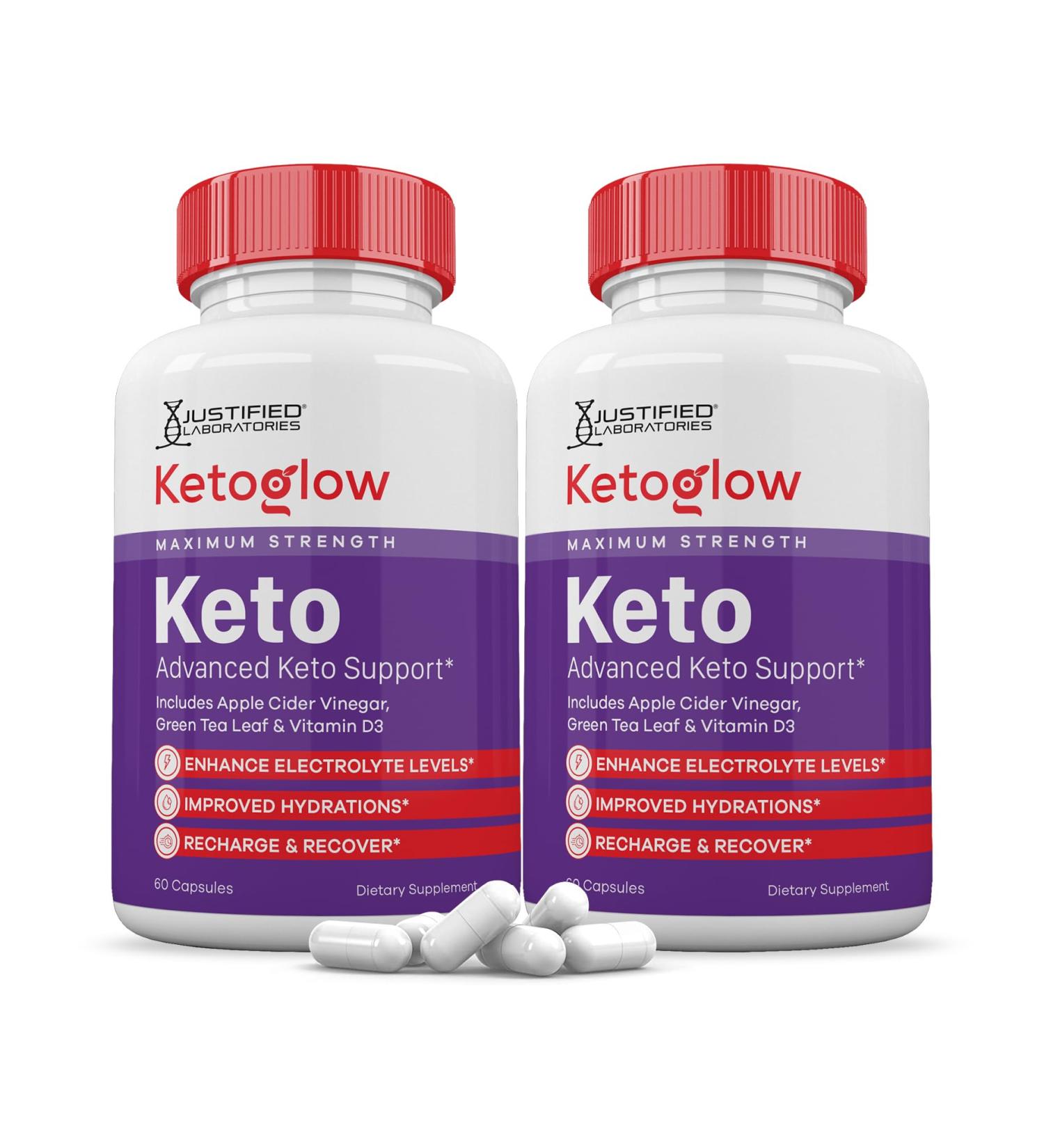 (2 Pack) Keto Glow Keto ACV Pills 1275MG Keto Support Blend Alternative to KetoGlow Keto ACV Gummies Formulated with Apple Cider Vinegar Extra Virgin Olive Oil Powder Green Tea Leaf 120 Capsules - Buy Online on GoSupps.com