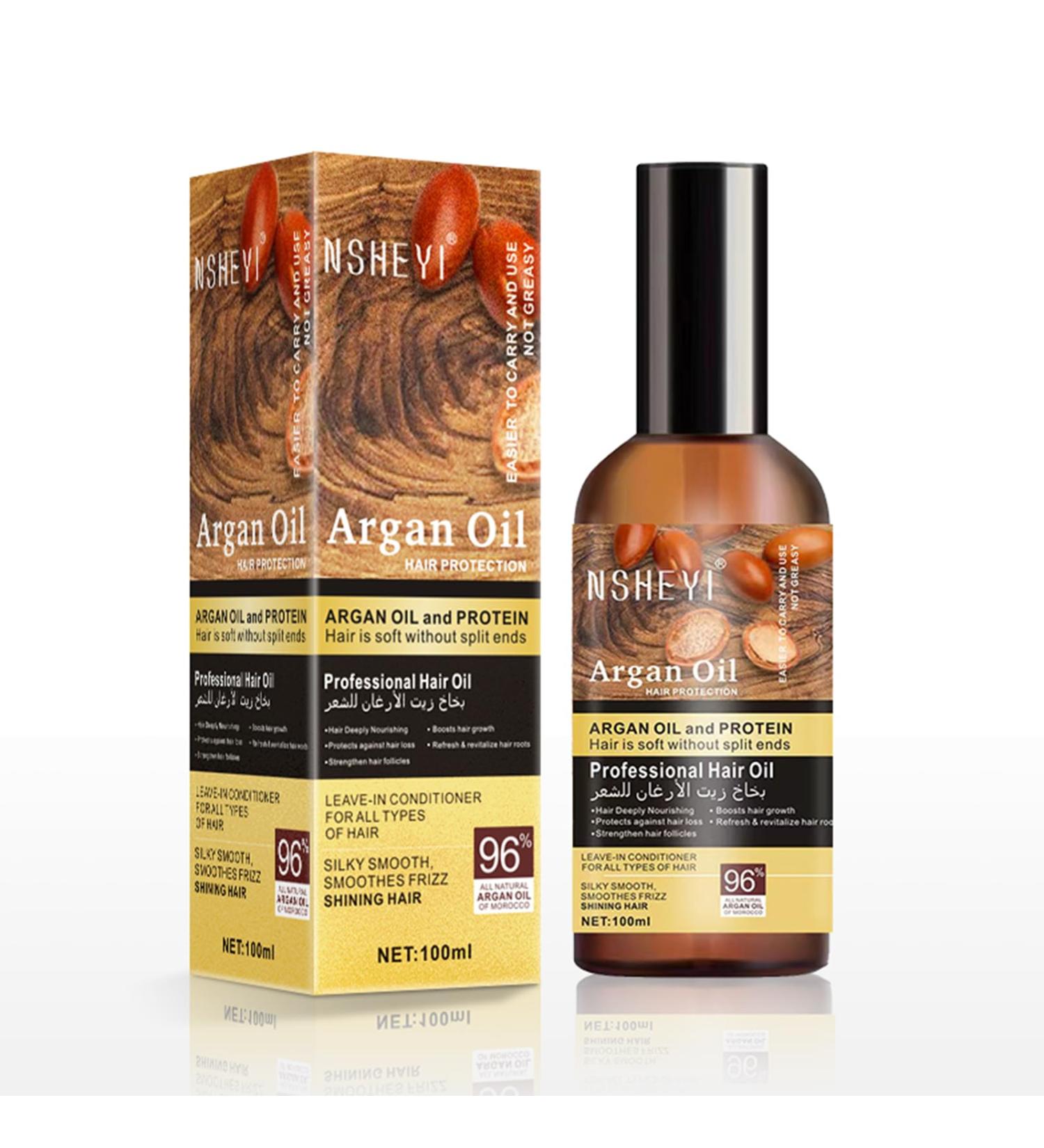 Cold Pressed Argan Oil Hair Serum - Healing Weightless Treatment for Dry Damaged Hair - Buy Online on GoSupps.com