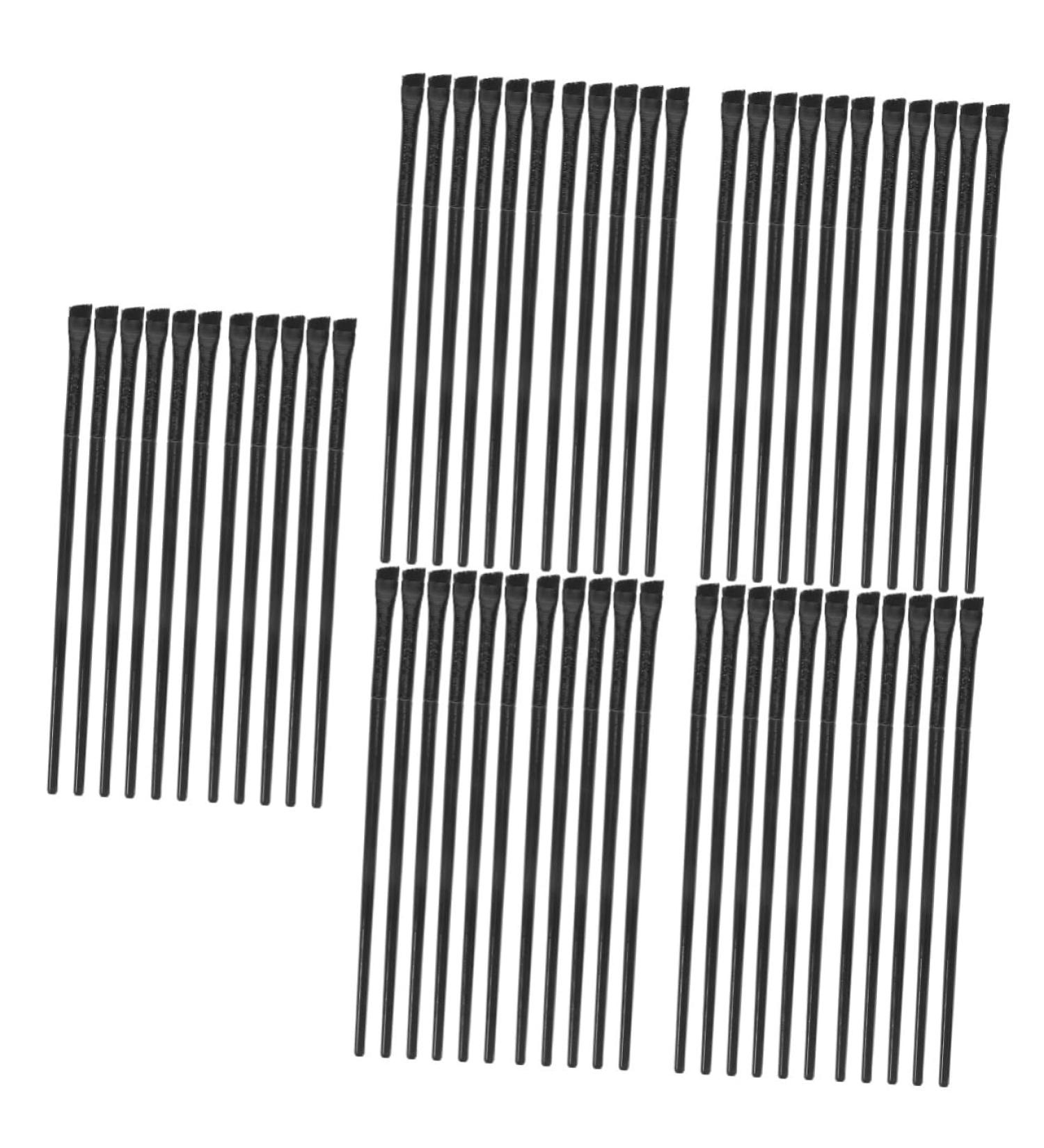 Baluue 60 Pcs Eyeliner Brush Eye Shadow Brush Makeup Eyeliner Brush Makeup Eyeshadow Brow Brush Black  - Buy Online on GoSupps.com
