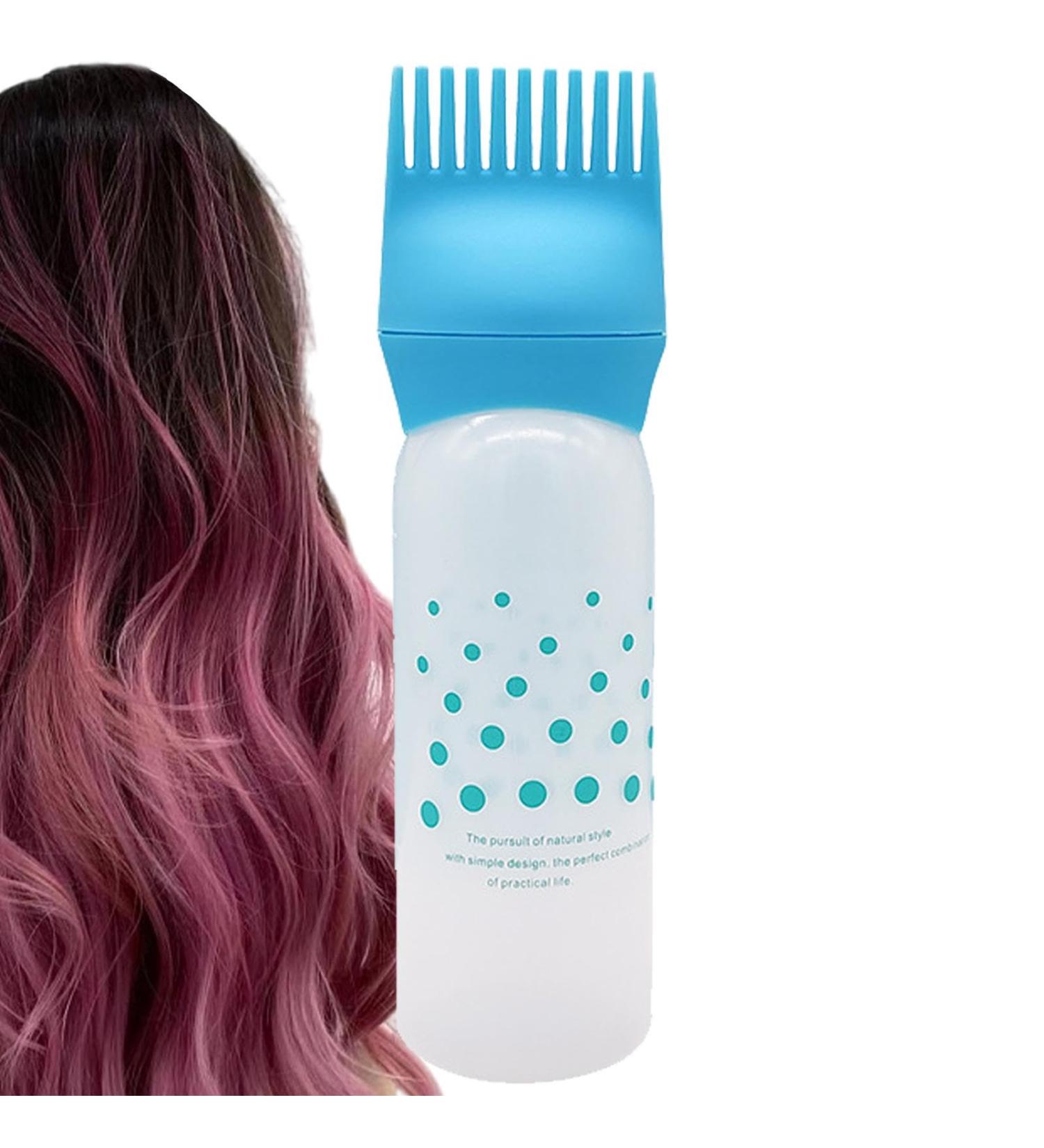 Ghirting Oil Scalp Applicator Bottle Applicator Brush Hair Oiling Applicator Bottle | Hair Dye Brush Bottle Lightweight Oil Bottle Applicator Brush for Hair Dyeing Scalp Blue - Buy Online on GoSupps.com