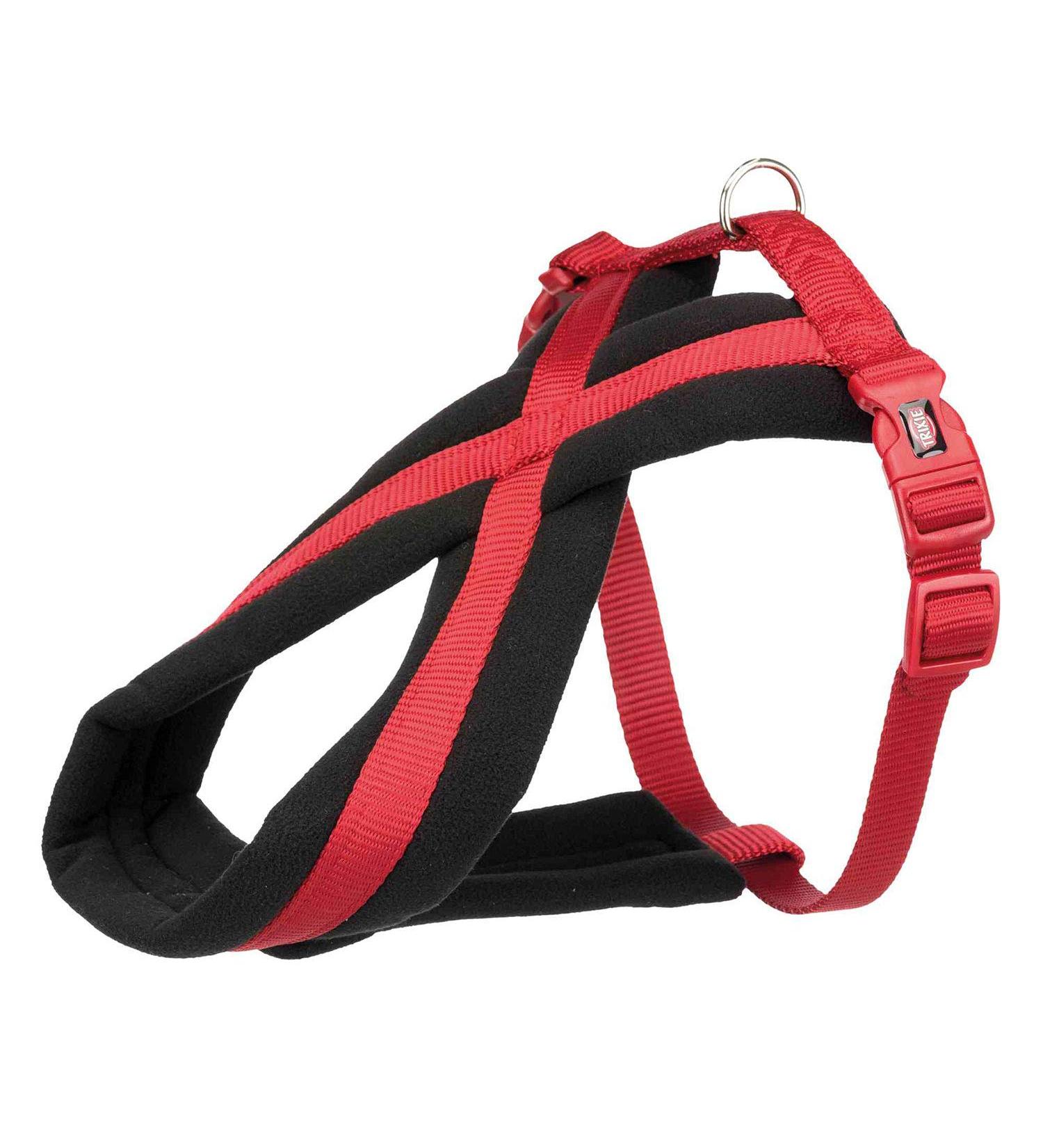 Trixie Premium Touring Tears Large-XL Dog Harness - Sporty Adjustable Fleece-Padded - Fits Breast Circumference 70-110 cm - Red Ideal for Large Dogs - Buy Online on GoSupps.com