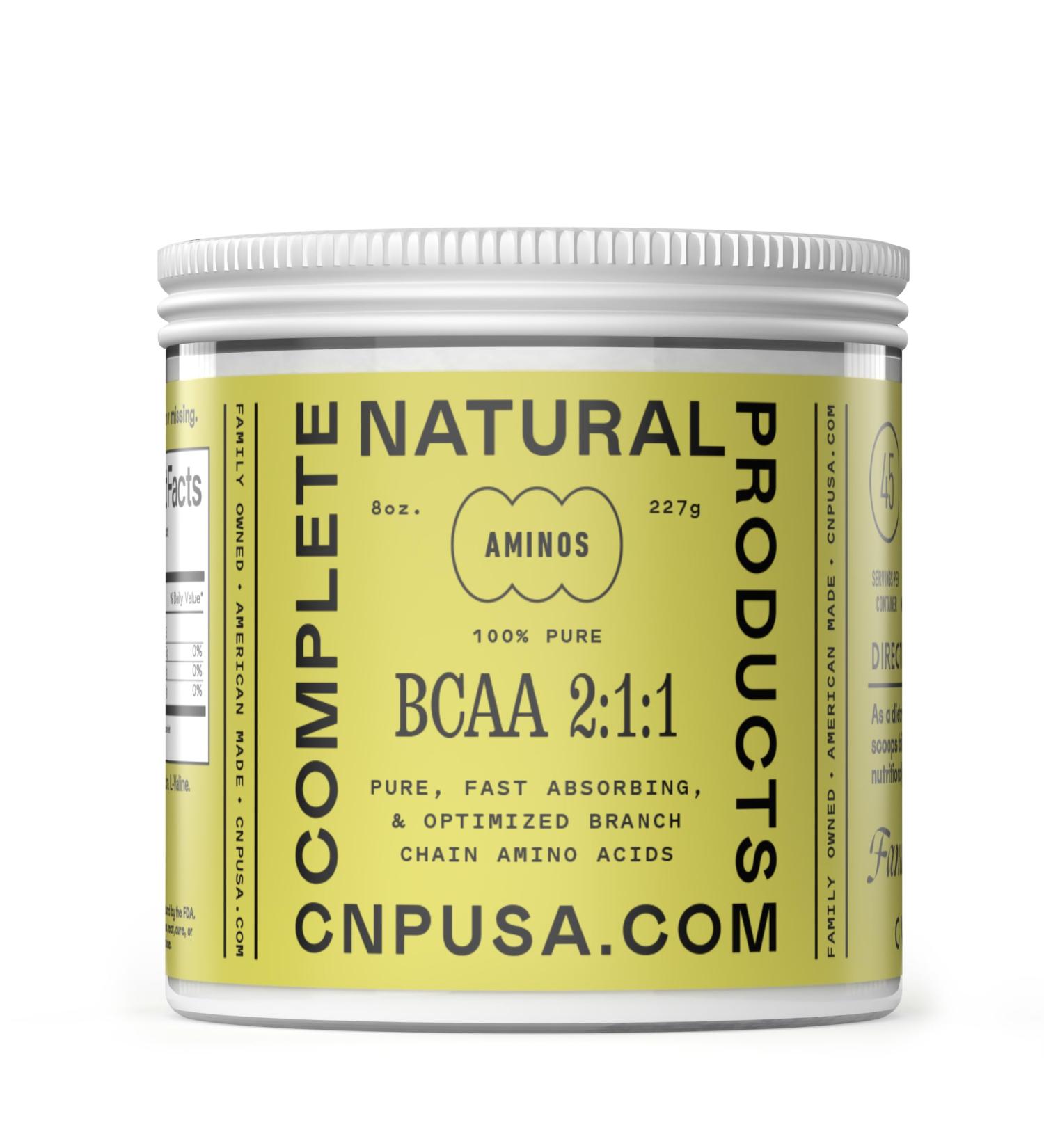 BCAA 2:1:1 Powder 8 oz Pure Amino Acids Supplement for Muscle Recovery 45 Servings - Buy Online on GoSupps.com