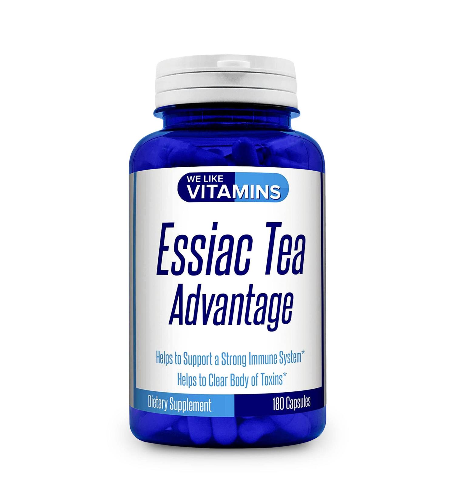 Essiac Tea Advantage 180 Capsules 900mg - Herbal Supplement and Immune Booster - Buy Online on GoSupps.com