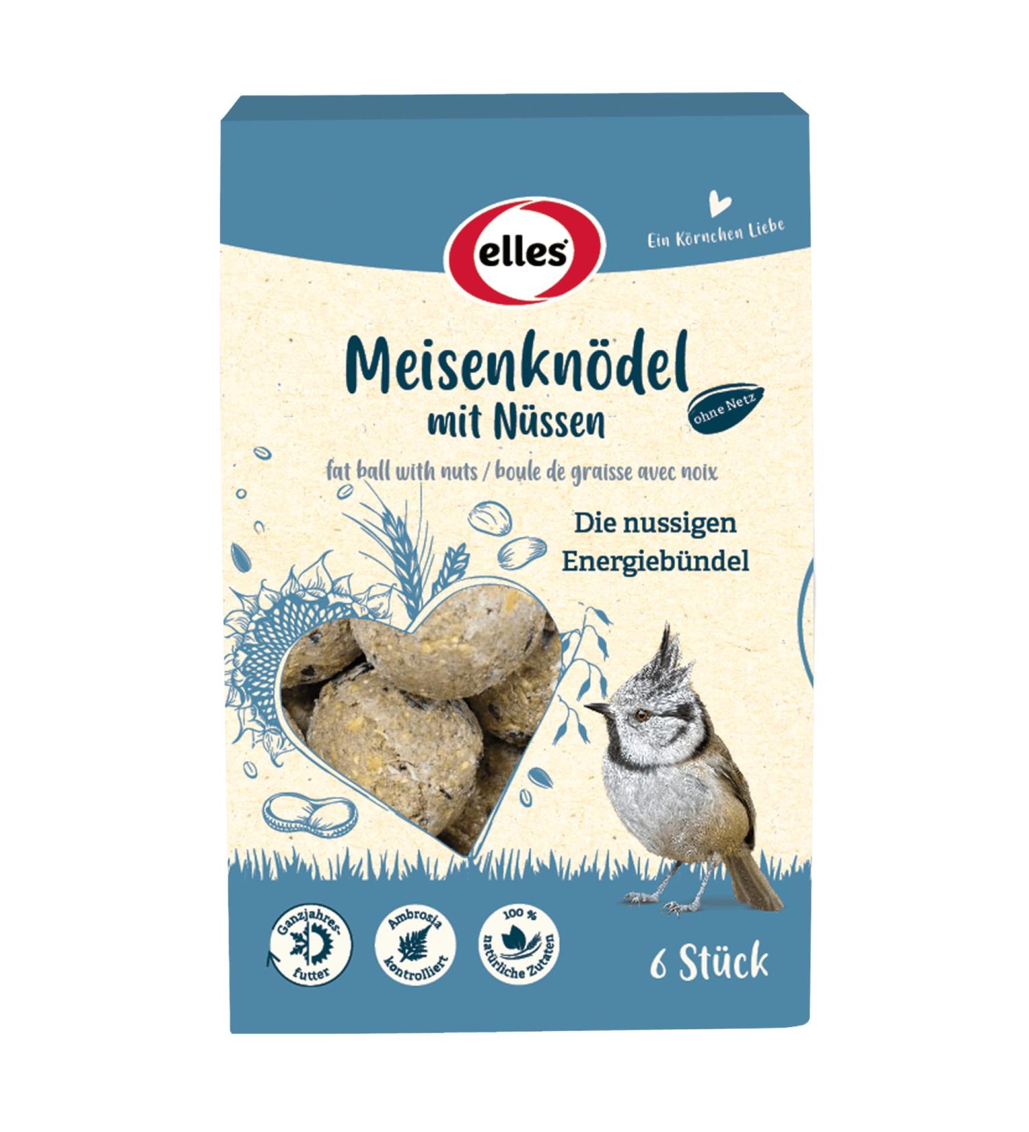 Elles Meisenkn del 6-Pack 100% Natural Energy-Rich Wild Bird Food | Nut-Free & Eco-Friendly Beak-Friendly Treats - Buy Online on GoSupps.com