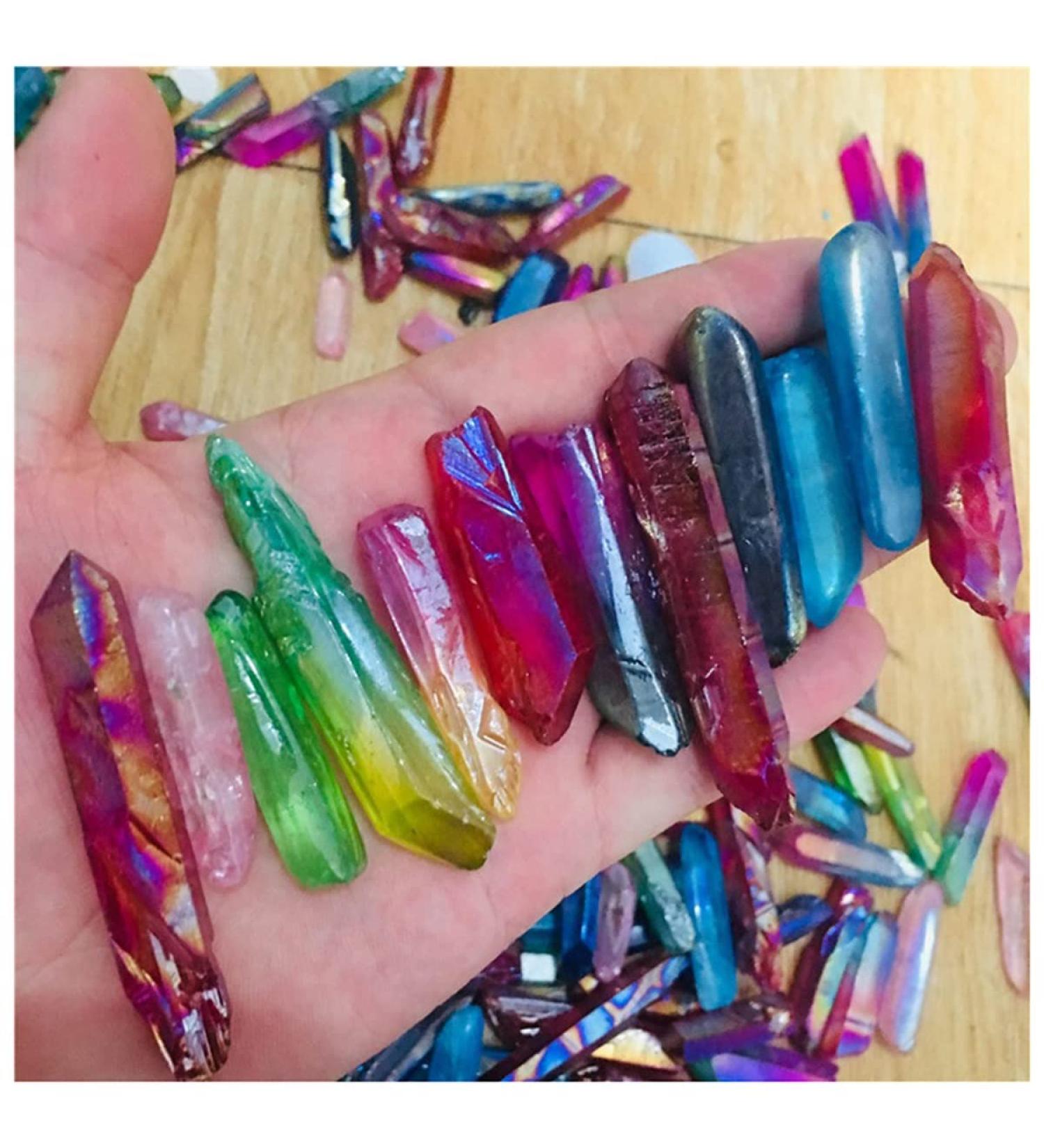 Natural Crystal 100g Natural Rainbow Quartz Crystal Home Decoration Crystal Stone Stone Mineral Specimen - Buy Online on GoSupps.com