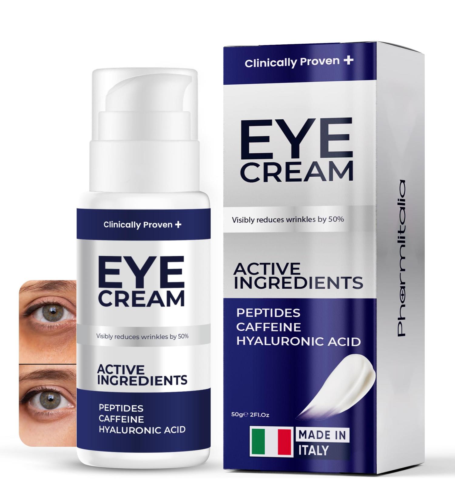 Under Eye Cream for Puffiness & Dark Circles - Retinol Hyaluronic Acid & Caffeine | Men & Women | 2 Fl Oz - Buy Online on GoSupps.com