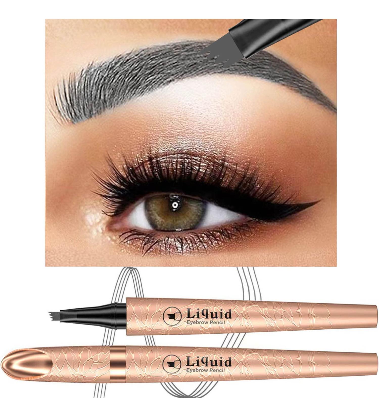 Gray Eyebrow Pen | Microblading Pencil | 4 Point Lift & Snatch Brow Pen | Waterproof & Long Lasting | Mother's Day Gift - Buy Online on GoSupps.com