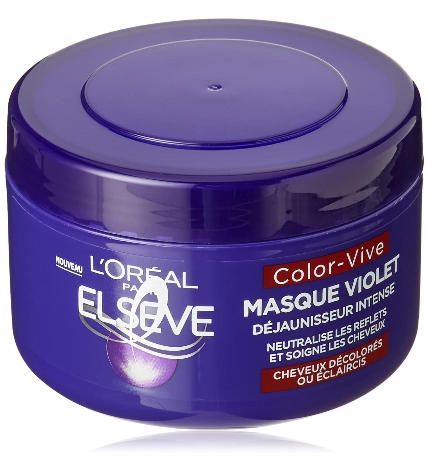 L'Or al Paris - Elseve Color-Vive - Intense De-Yellowing Mask Purple for Bleached / Lightened Hair 250 ml - Buy Online on GoSupps.com