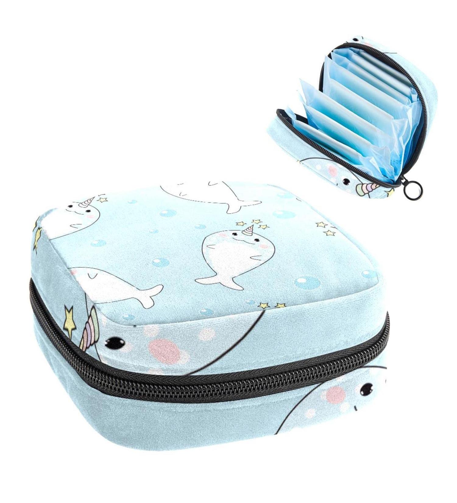 Sanitary Napkin Storage Bags | Portable Period Kit & Nursing Pad Holder | Feminine Product Pouch for Women & Girls - Buy Online on GoSupps.com