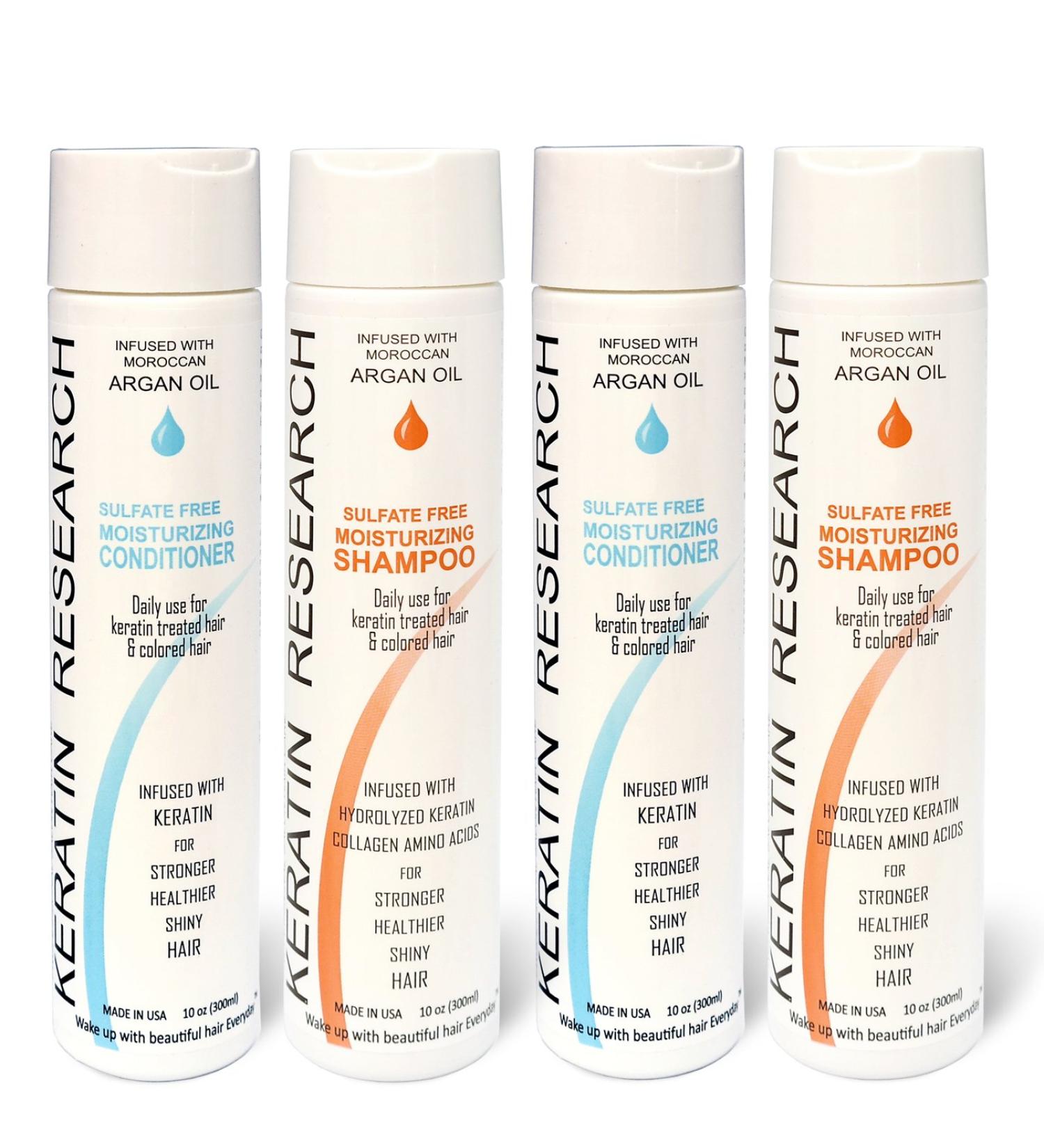 Argan Oil Shampoo & Conditioner Set | Sulfate-Free Color Safe Hair Care for All Types | 10oz x4 Value Set - Buy Online on GoSupps.com