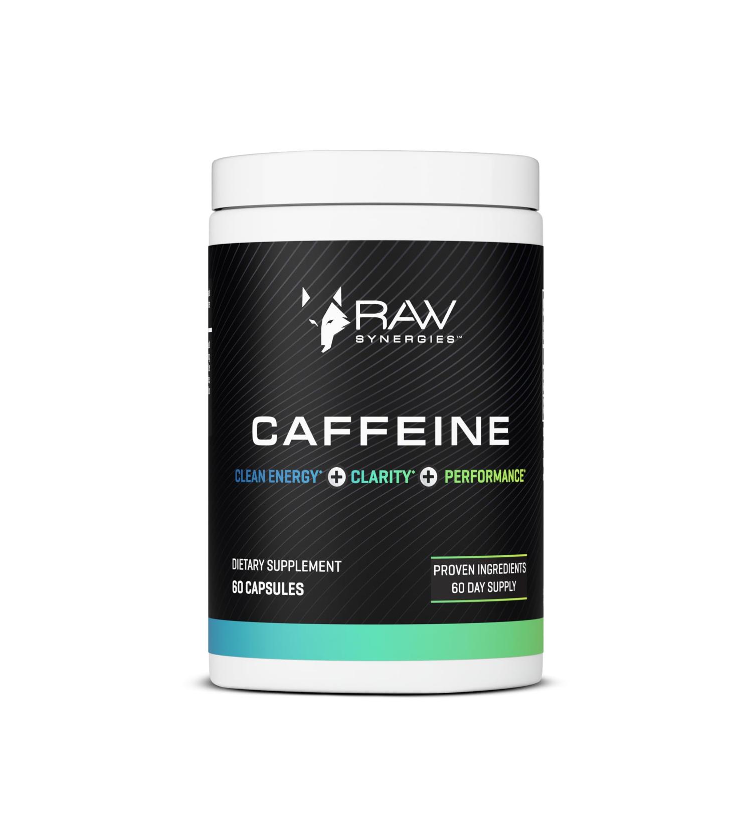 Raw Synergies Delayed Release Caffeine Capsules 60 ct - Buy Online on GoSupps.com