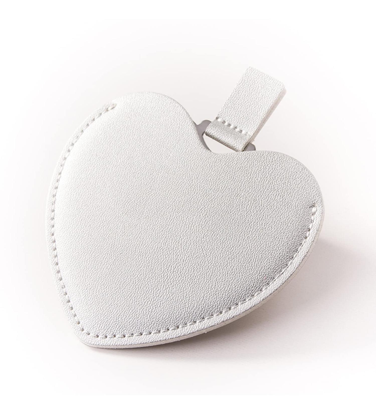 BOOFIRE Small Heart Handheld Mirror - Stainless Steel Anti-Falling Travel Mirror for Women & Girls - Compact & Portable - Perfect for Travel, Camping, and Home Use - Silver Heart Design - Buy Online on GoSupps.com