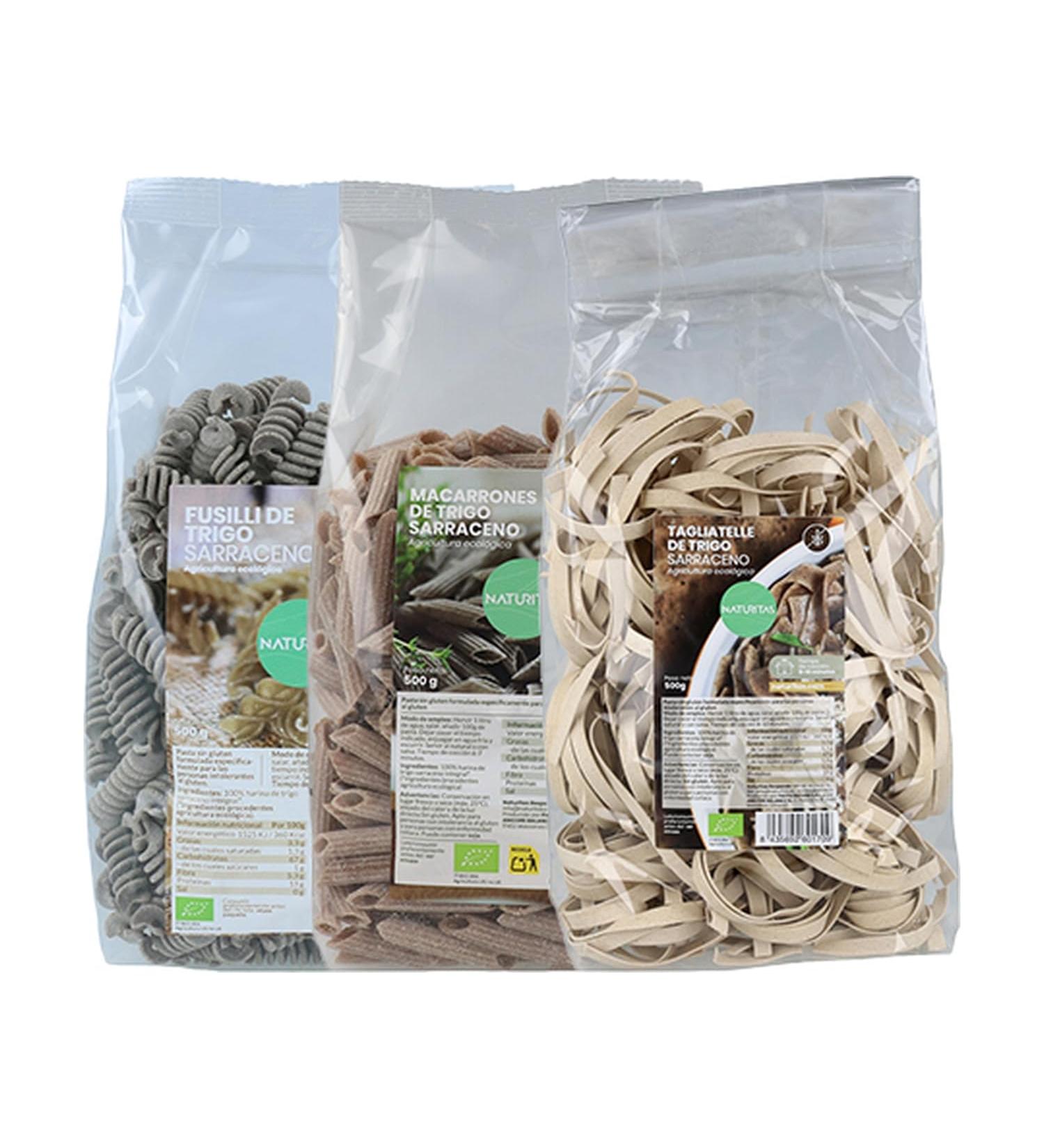 Organic buckwheat pasta pack 500g+500g+500g - Buy Online on GoSupps.com