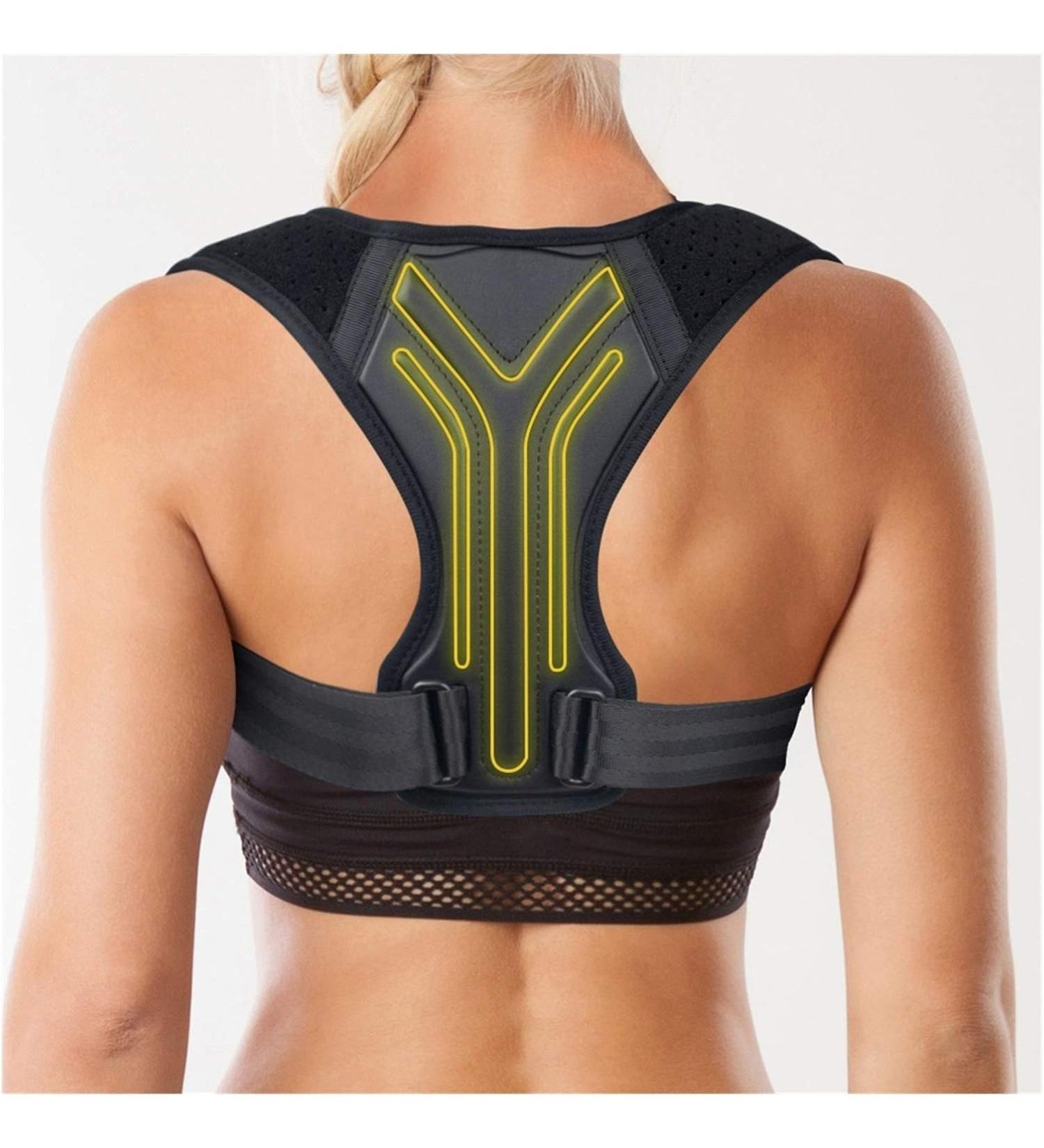 Posture Corrector Back Brace Adjustable Posture Brace for Upper Back Shoulder Back Pain Relief Trainer Spine Corset Support Violet XS Violet XS - Buy Online on GoSupps.com
