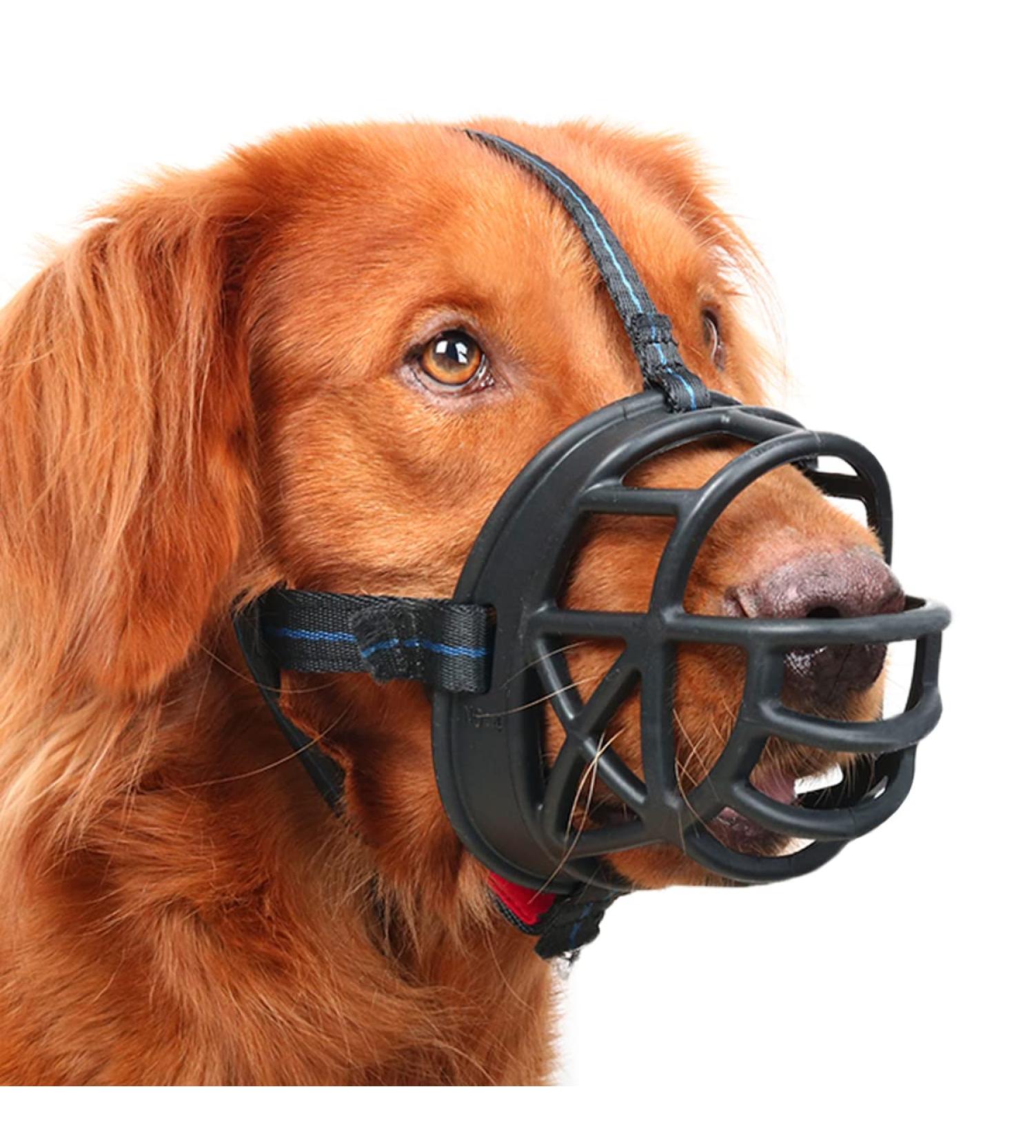 Mayerzon Dog Muzzle - Breathable Silicone Anti-Barking & Chewing Size 4-11 /4 in Black | International Shipping - Buy Online on GoSupps.com