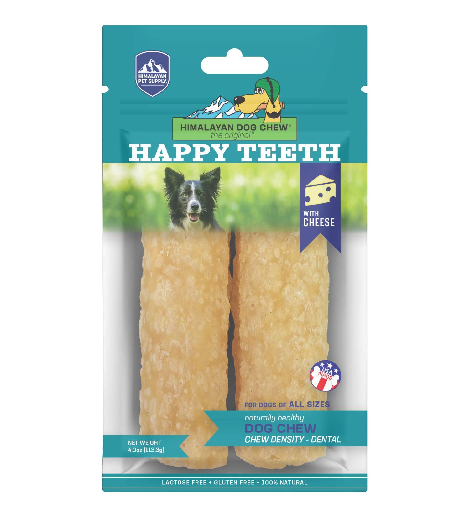 Himalayan Dog Chew Happy Teeth Dental Cheese - 2 Pieces 4 oz | Natural Dental Care Treats - Buy Online on GoSupps.com