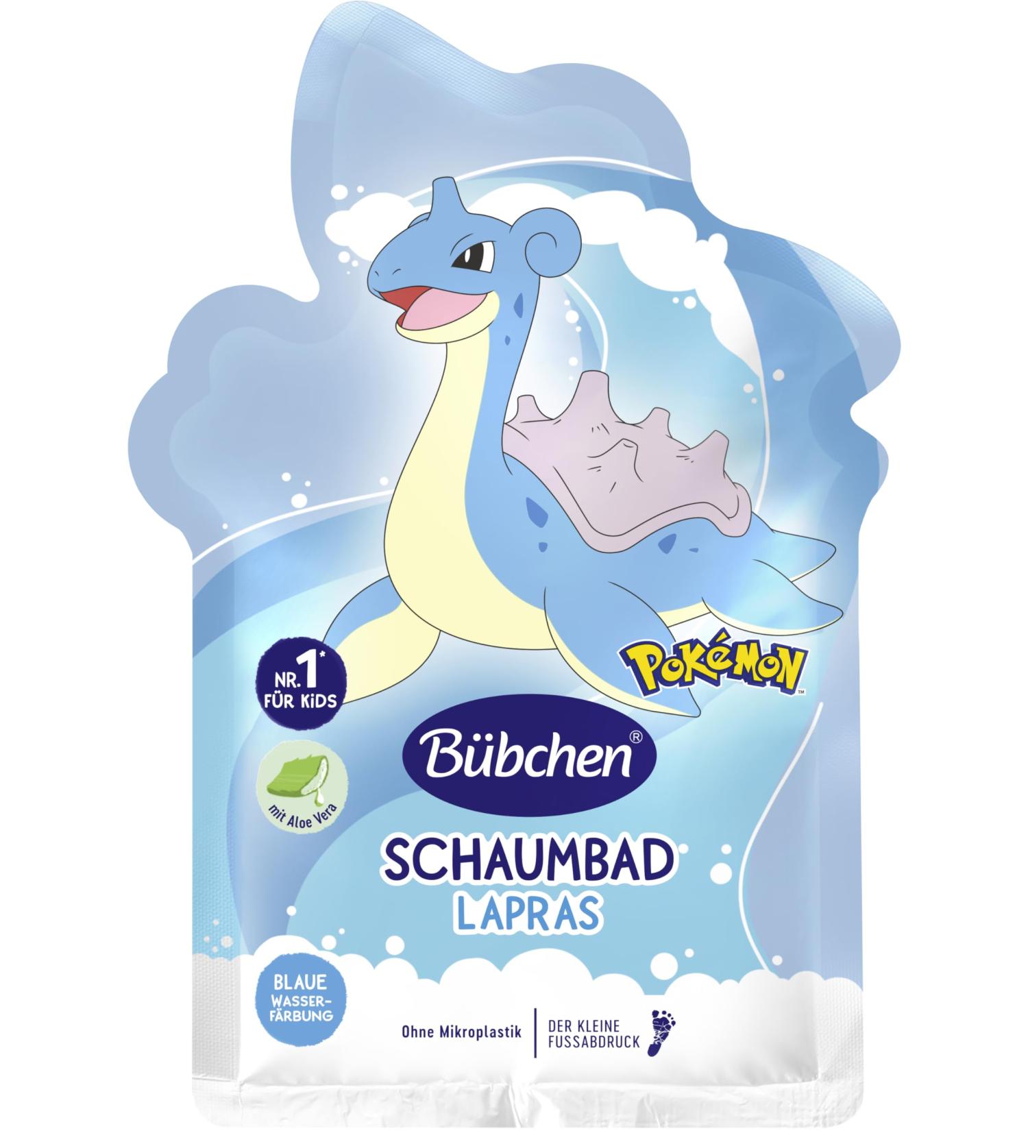 B bchen Pok mon Foam Bath Lapras 40ml - Gentle Bathing Additive for Kids Aloe Vera Orange Color No Silicones or Microplastics - Buy Online on GoSupps.com