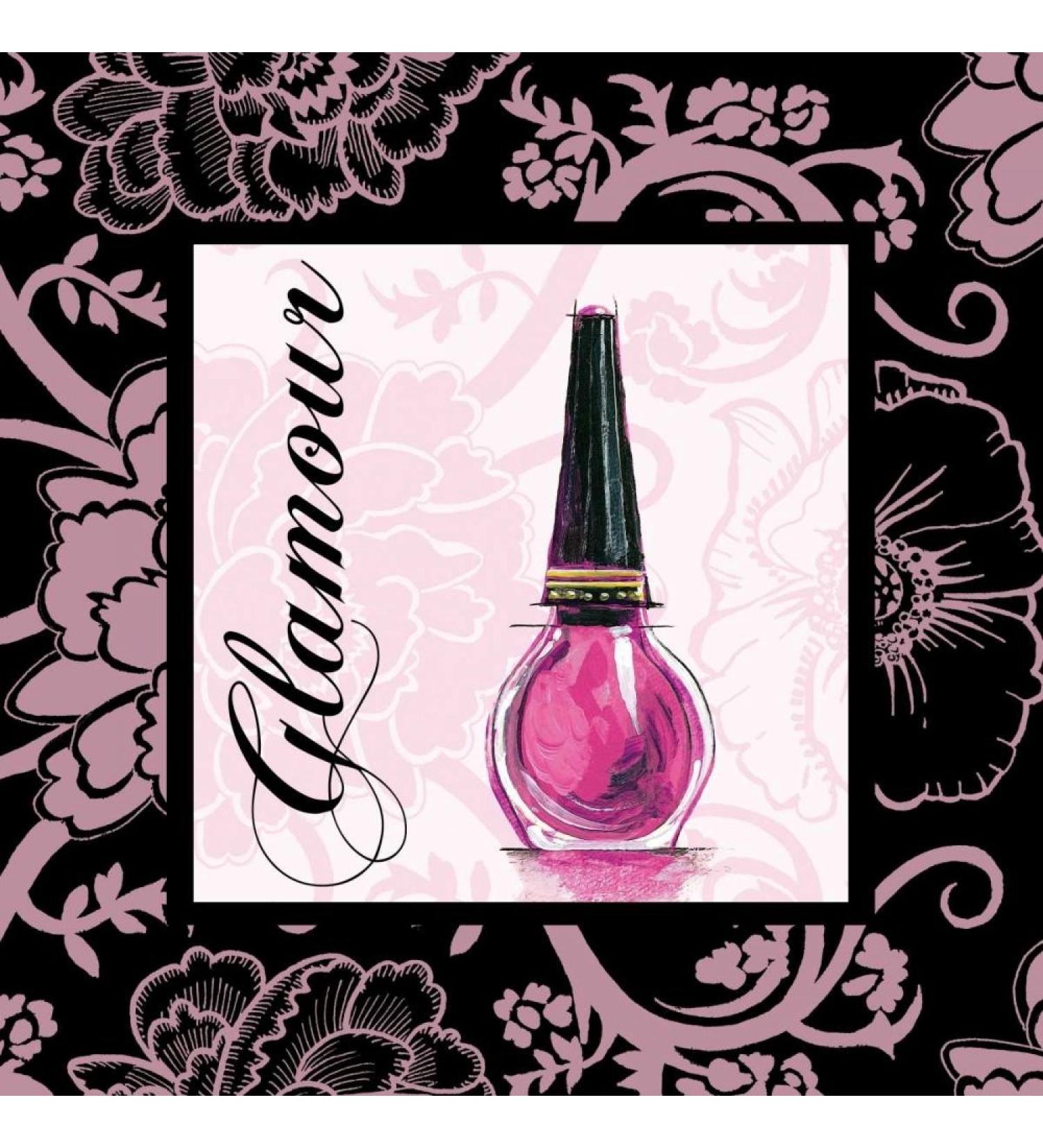 ART-CANVAS-stretched-on-WOODEN -BARS Fashion Pink Glamour Gorham Gregory - Fashion square image pink nail polish nail polish glamour fashion makeu Fine art prin 22_X_22_in - Buy Online on GoSupps.com