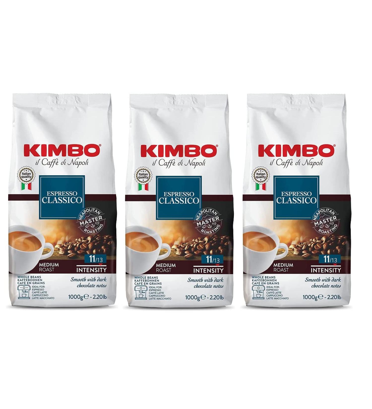 Kimbo Espresso Classico - caf en grains - 1 kilo - Buy Online on GoSupps.com