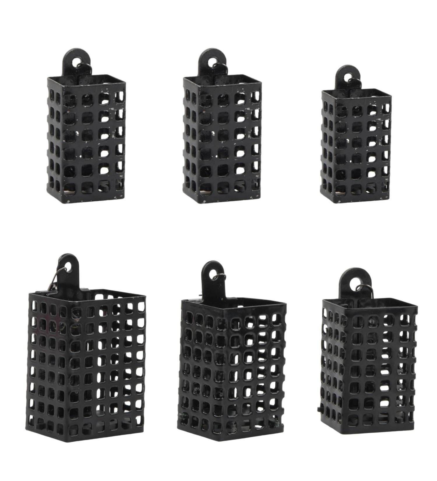 Anseom 6-Piece Metal Fishing Feeder Basket Set | Lead-Free Forage Baskets with Weights (10g 20g 40g 50g 60g) - Ideal for International Shipping - Buy Online on GoSupps.com