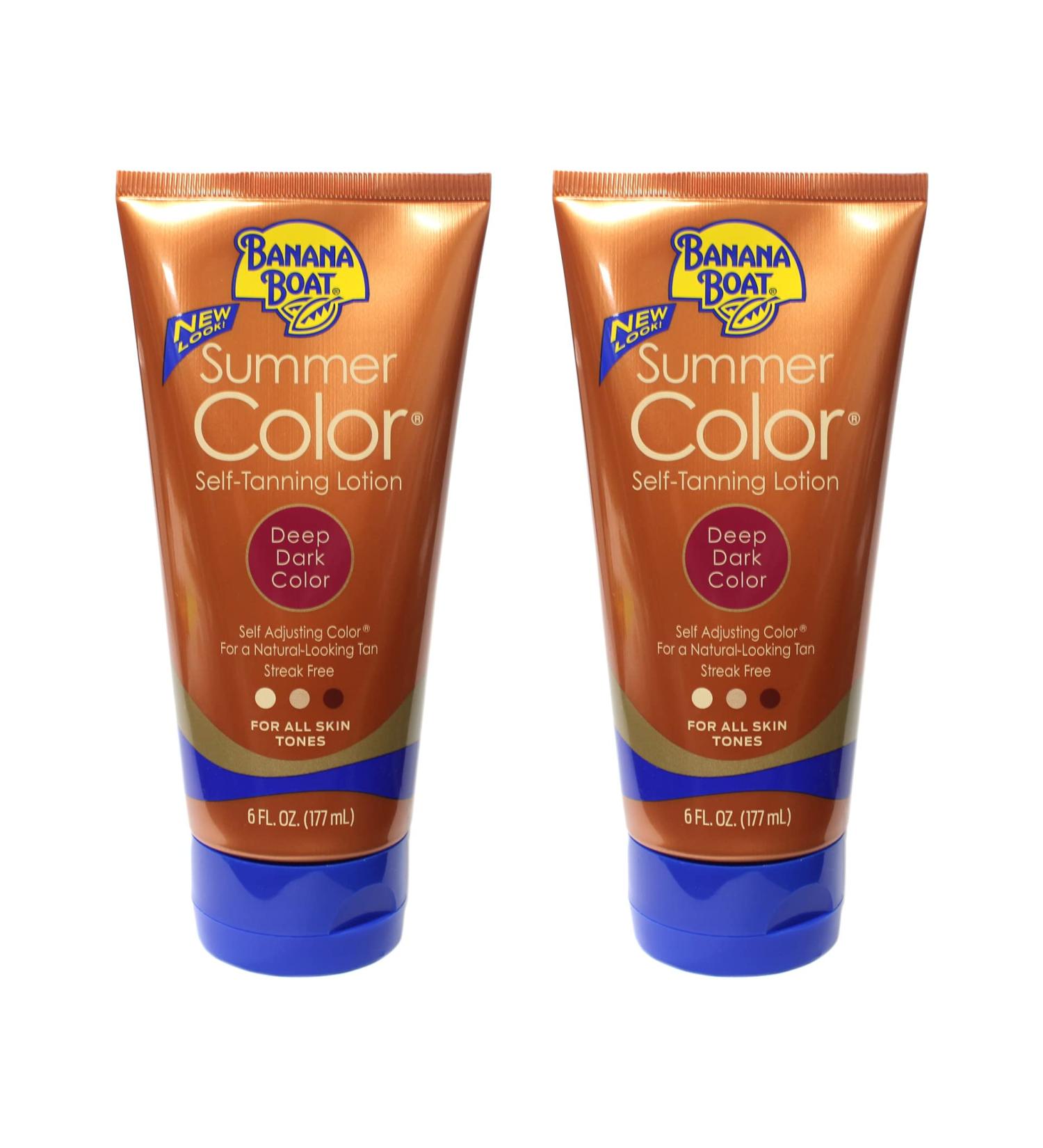 Banana Boat Summer Color Self-Tanning Lotion Pack of 2 - 6 fl oz Each - Buy Online on GoSupps.com