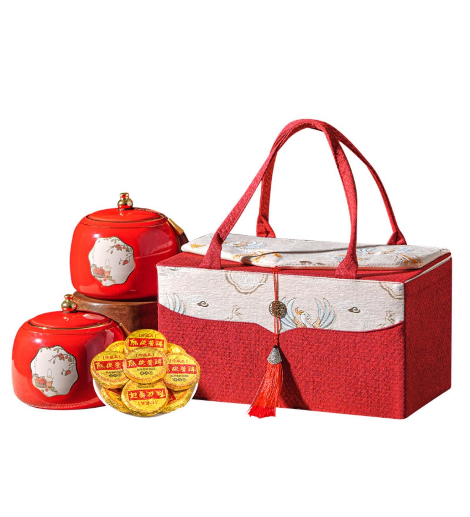 HQZM 500g Xinhui Mandarin Peel Pu Erh Tea Strong Flavor Chinese Elegant Gift with Rich Tea Flavor - Buy Online on GoSupps.com