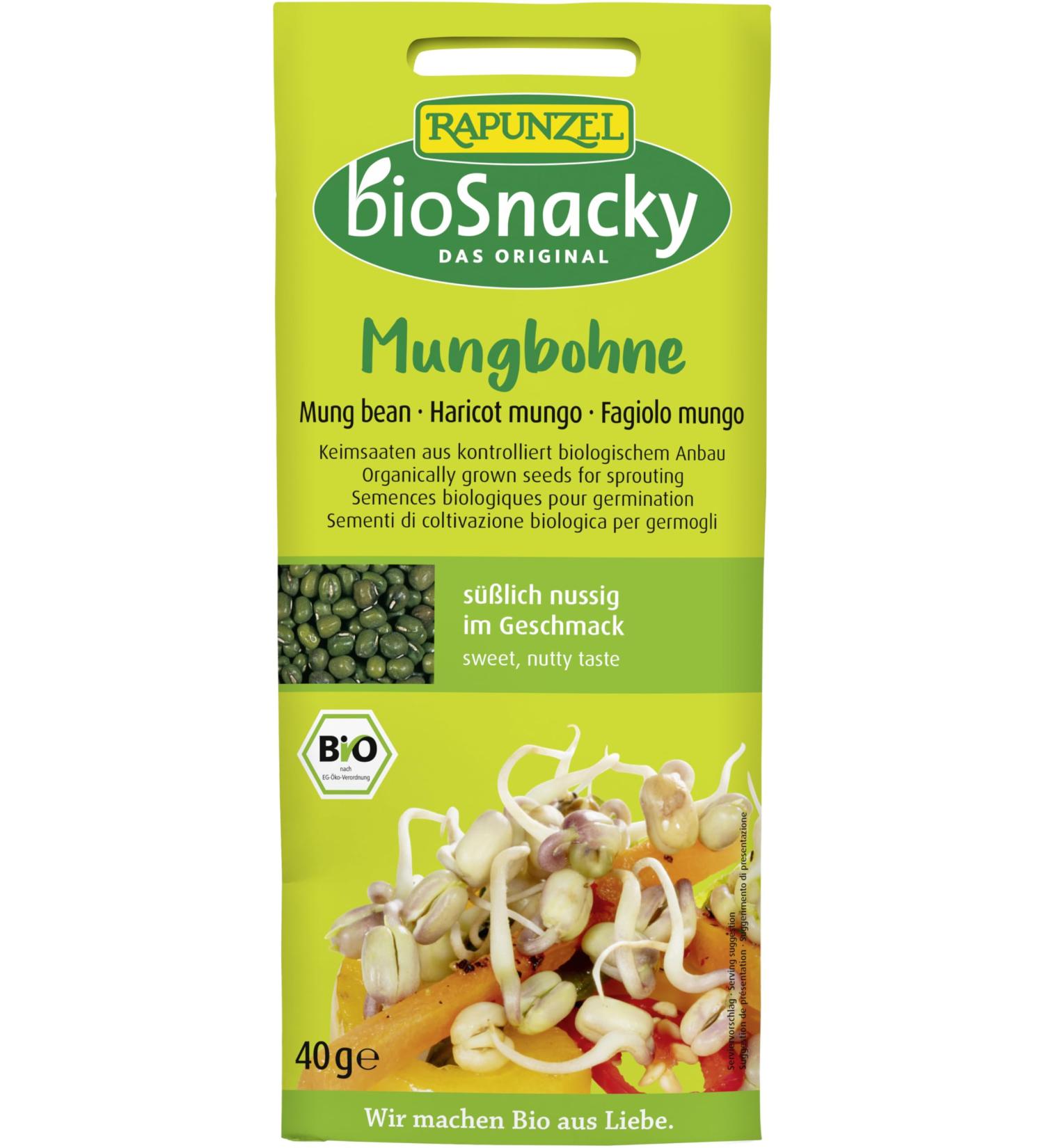 Rapunzel Mung Bean Biosnacky (2 x 40 gr)