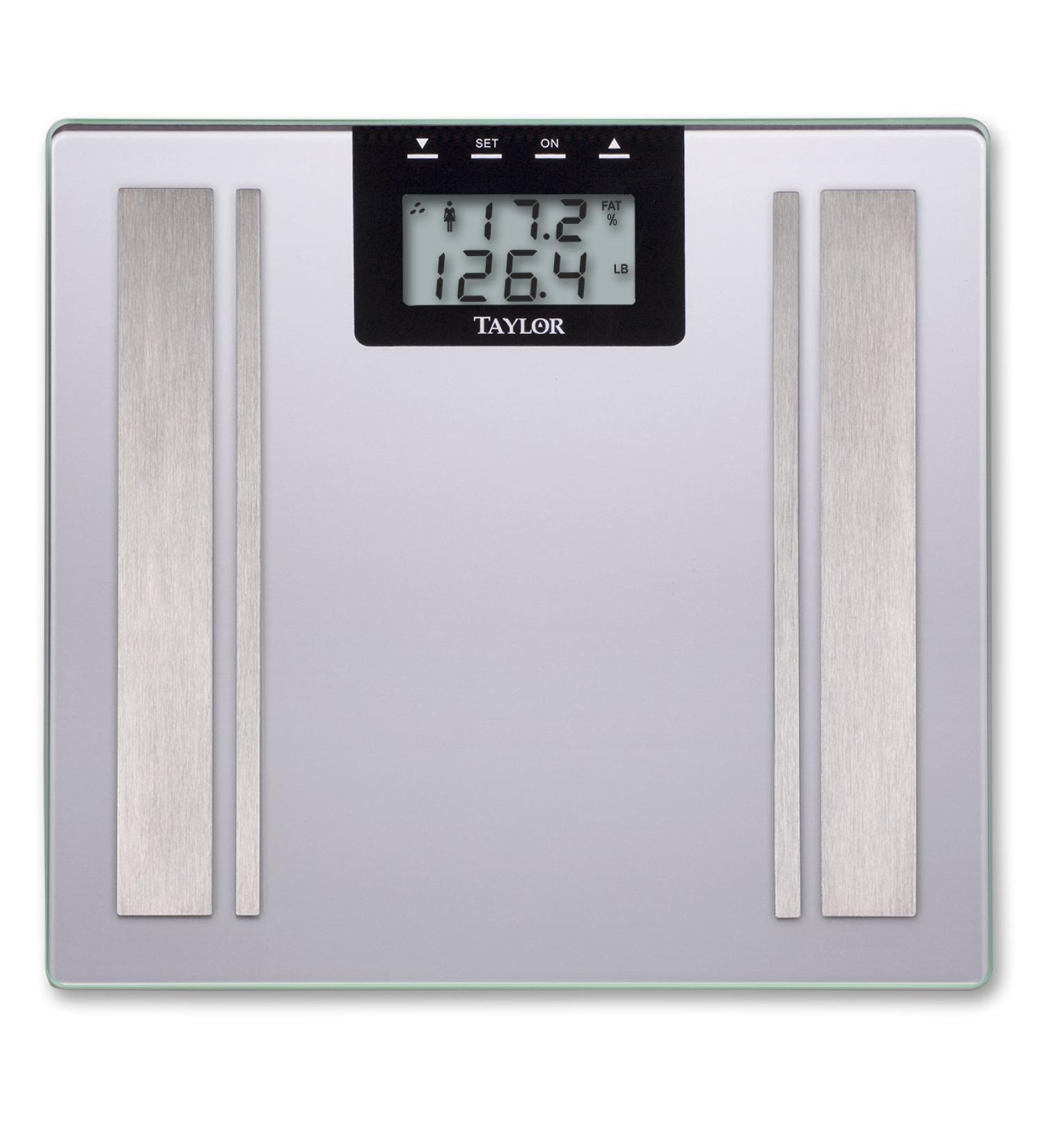 Taylor Digital Body Fat Analyzer Scale 5736F - Accurate BMI & Body Composition Tracker - Buy Online on GoSupps.com