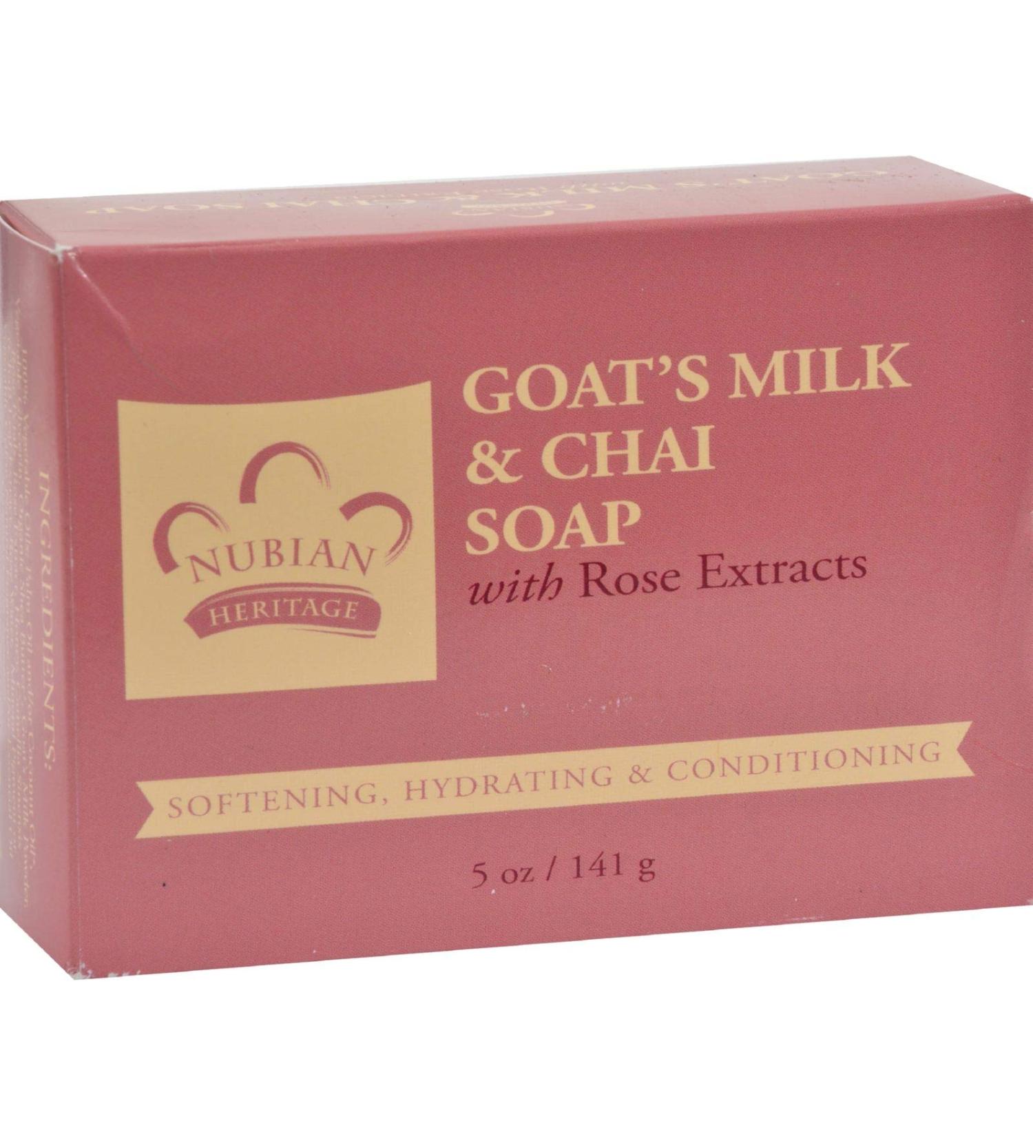 Nubian Heritage Bar Soap Goat's Milk and Chai - 5 oz