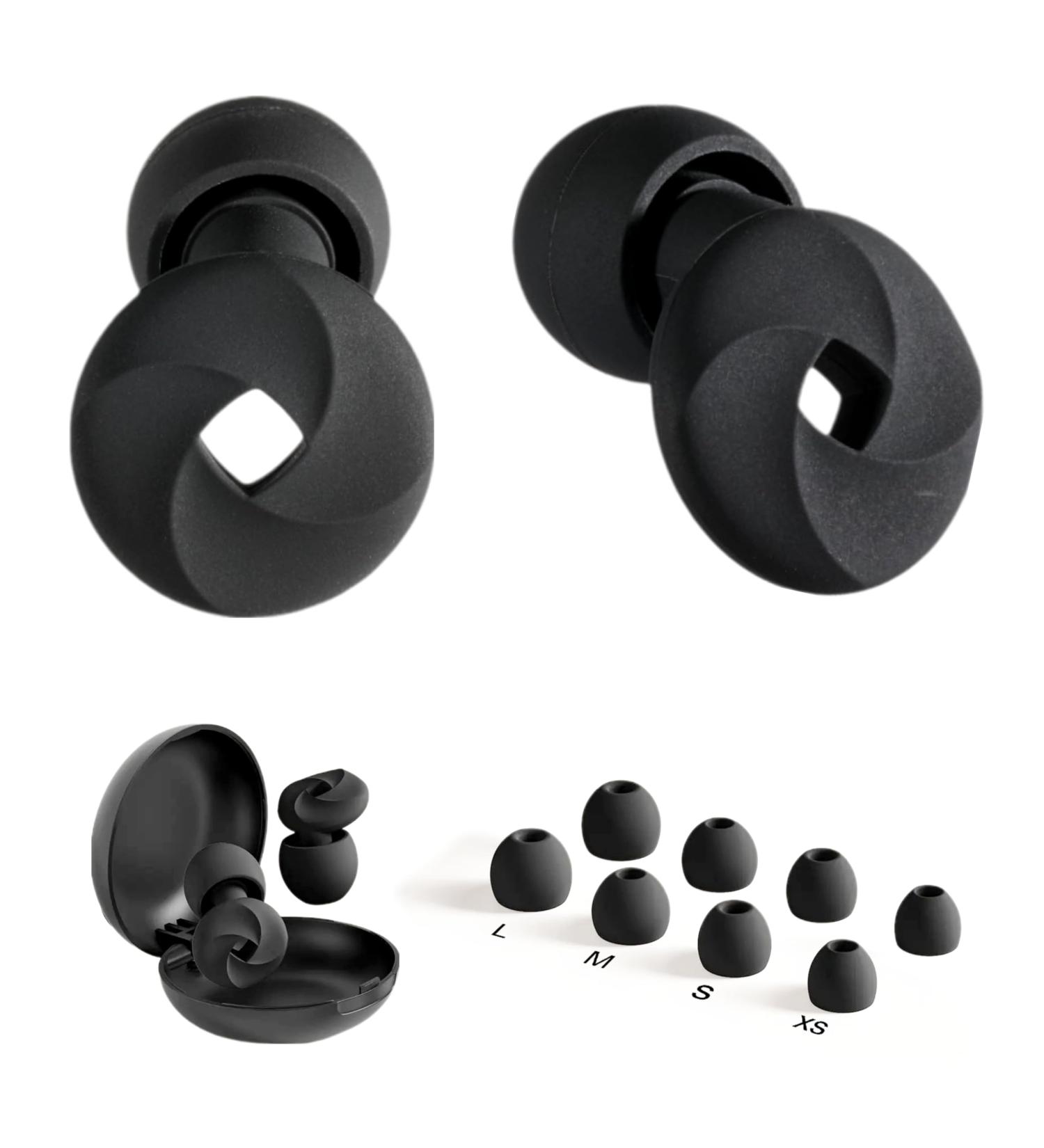 Premium Noise Cancelling Ear Plugs - Sleep Concerts Work & Study | Extra Eartips & Storage Box Included - -33dB Noise Reduction - Buy Online on GoSupps.com