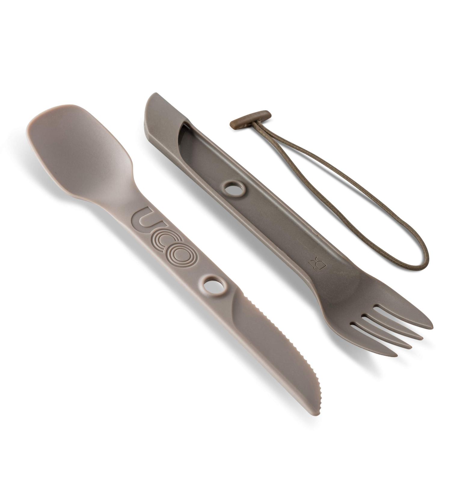UCO Switch Spork 2-Piece Camping Utensil Set - Sandstone | Lightweight & Integrated Design - Buy Online on GoSupps.com