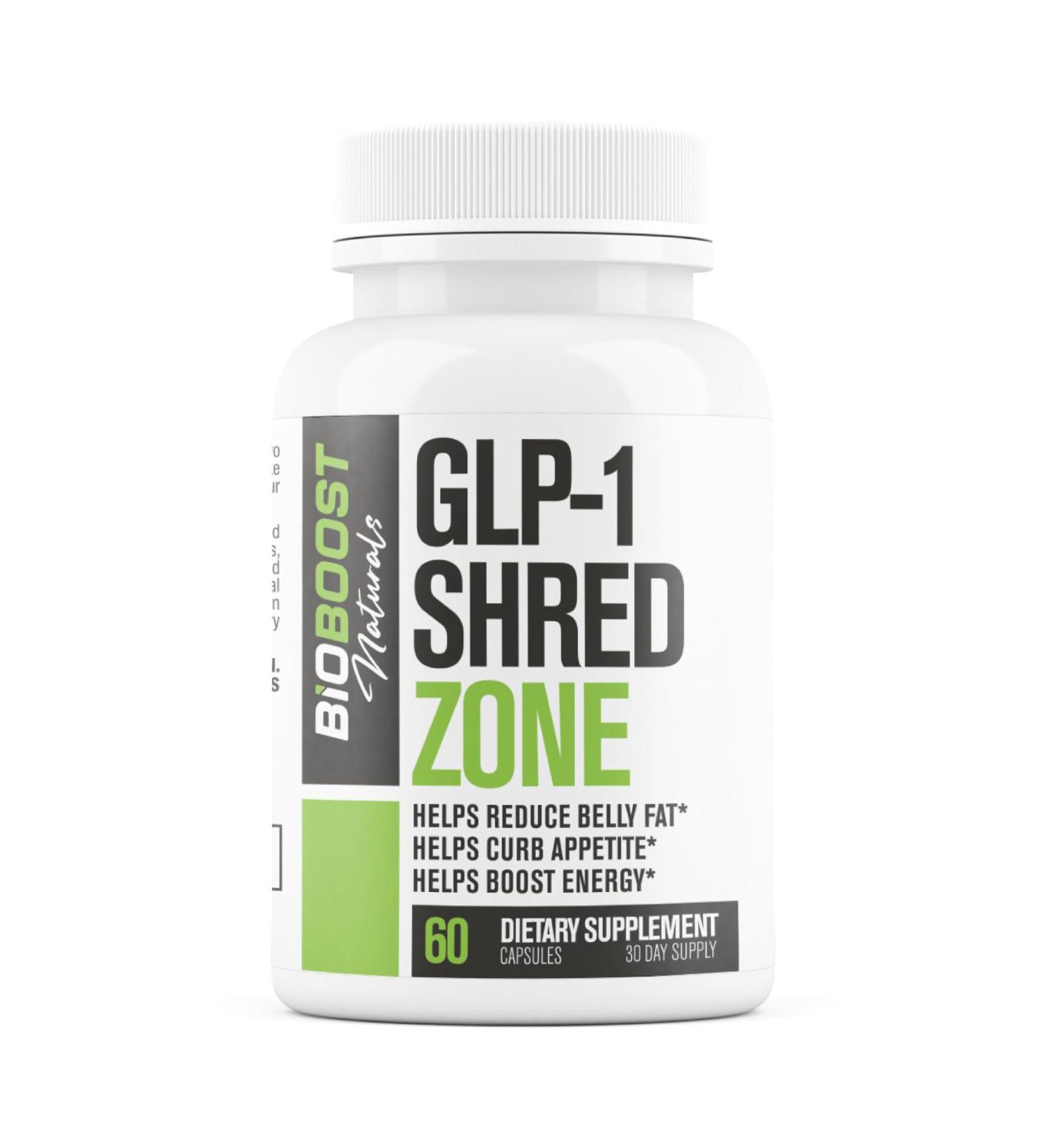 Nutrimend IQ GLP-1 Shred Zone - Weight Loss Pills for Women & Men + Appetite Suppressant Support - Supports Healthy Pathways Associated with GLP-1 Activity - Fat Burner Supplement - 60 Capsules - Buy Online on GoSupps.com