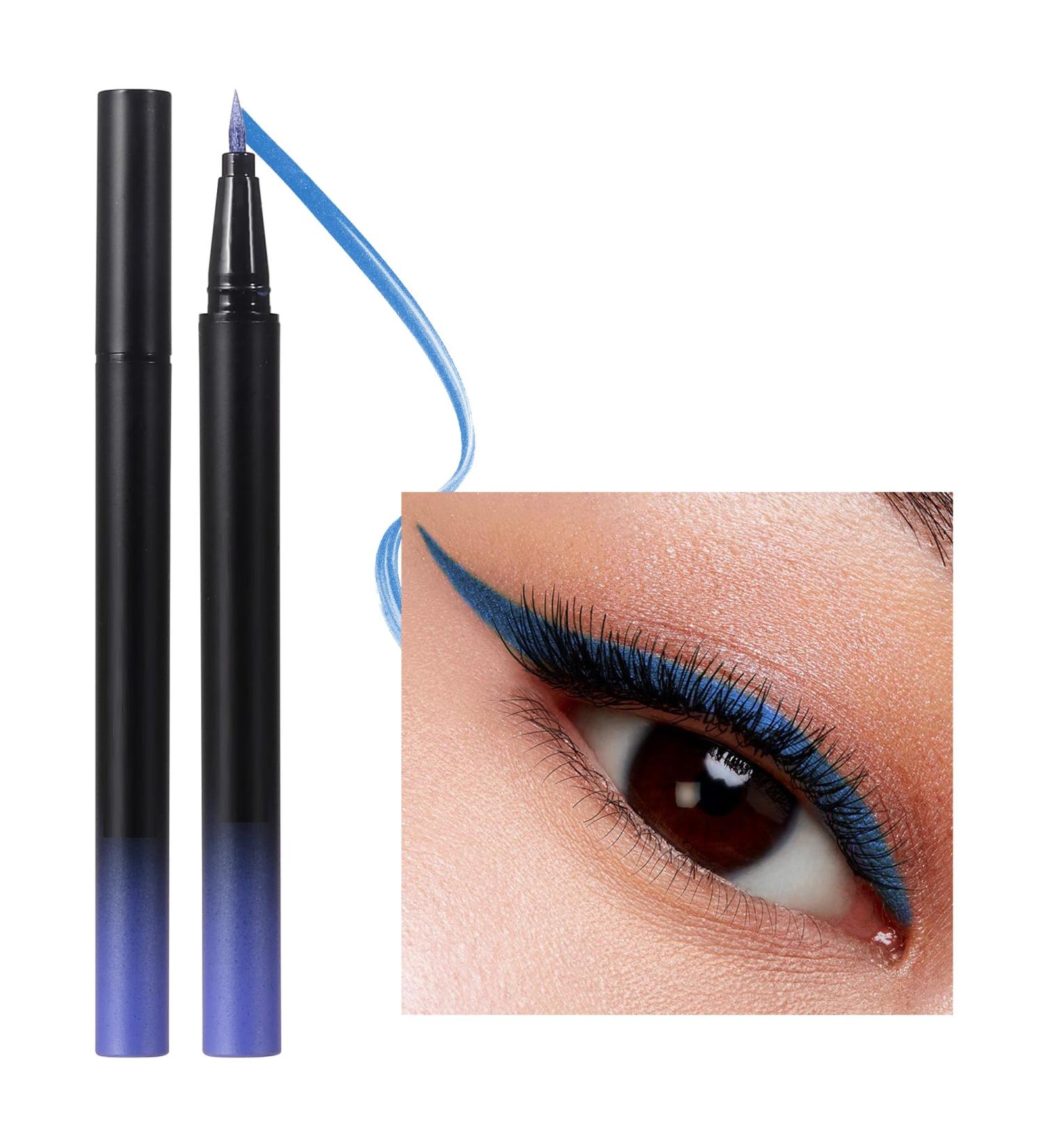  Vawolecy Colored eyeliner highly pigmented metallic liquid eyeliner multi-reflective finish - Buy Online on GoSupps.com