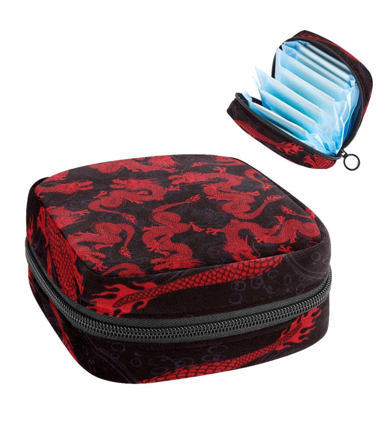 Buy Women's Bonds Storage Bags - Portable Period Kit for Girls | Stylish & Functional Dragon Design - Buy Online on GoSupps.com