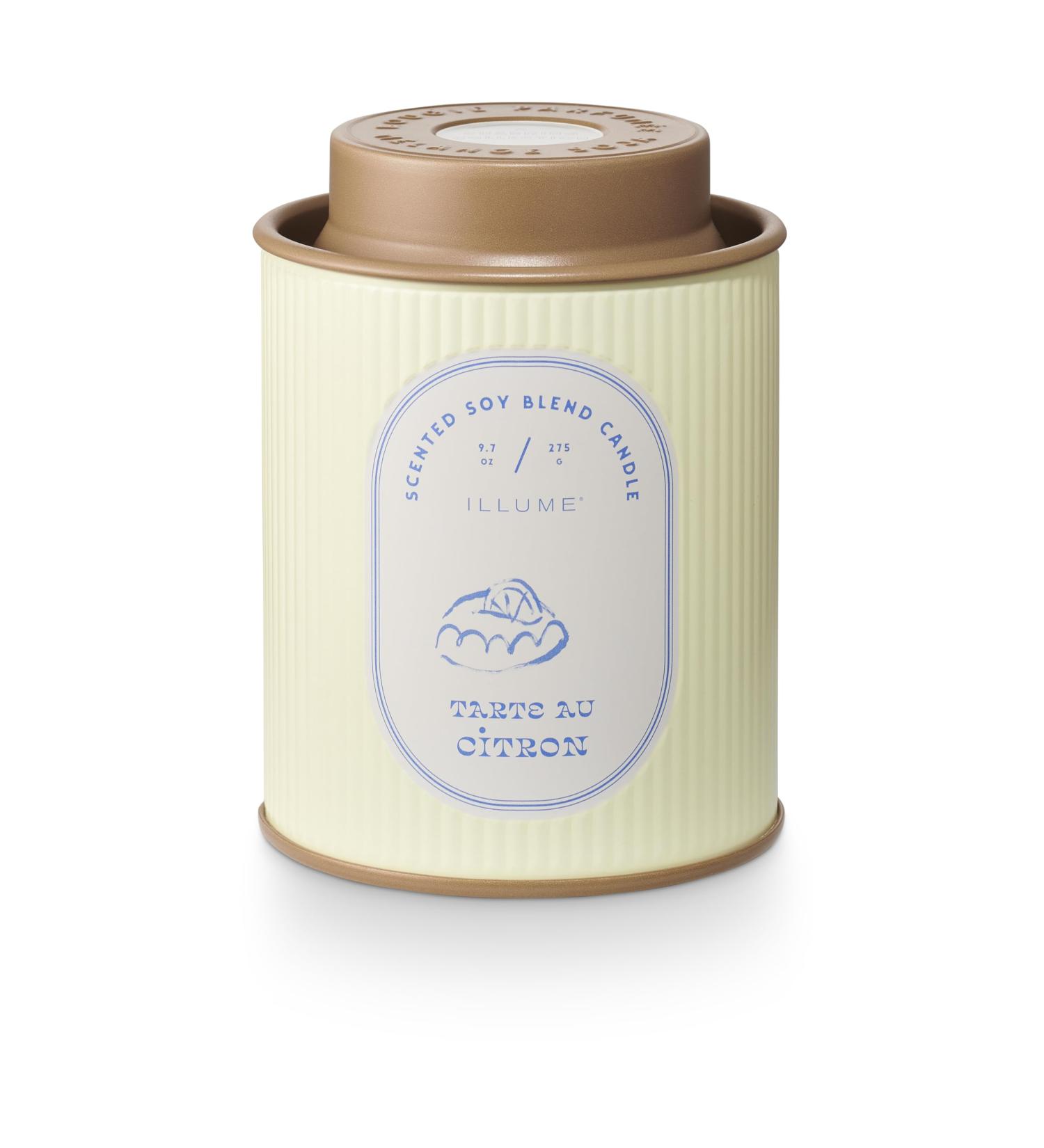 ILLUME Petite Patisserie Tarte Au Citron Tin Candle - Luxurious Scented Candle for Home Decor | Shop Internationally - Buy Online on GoSupps.com