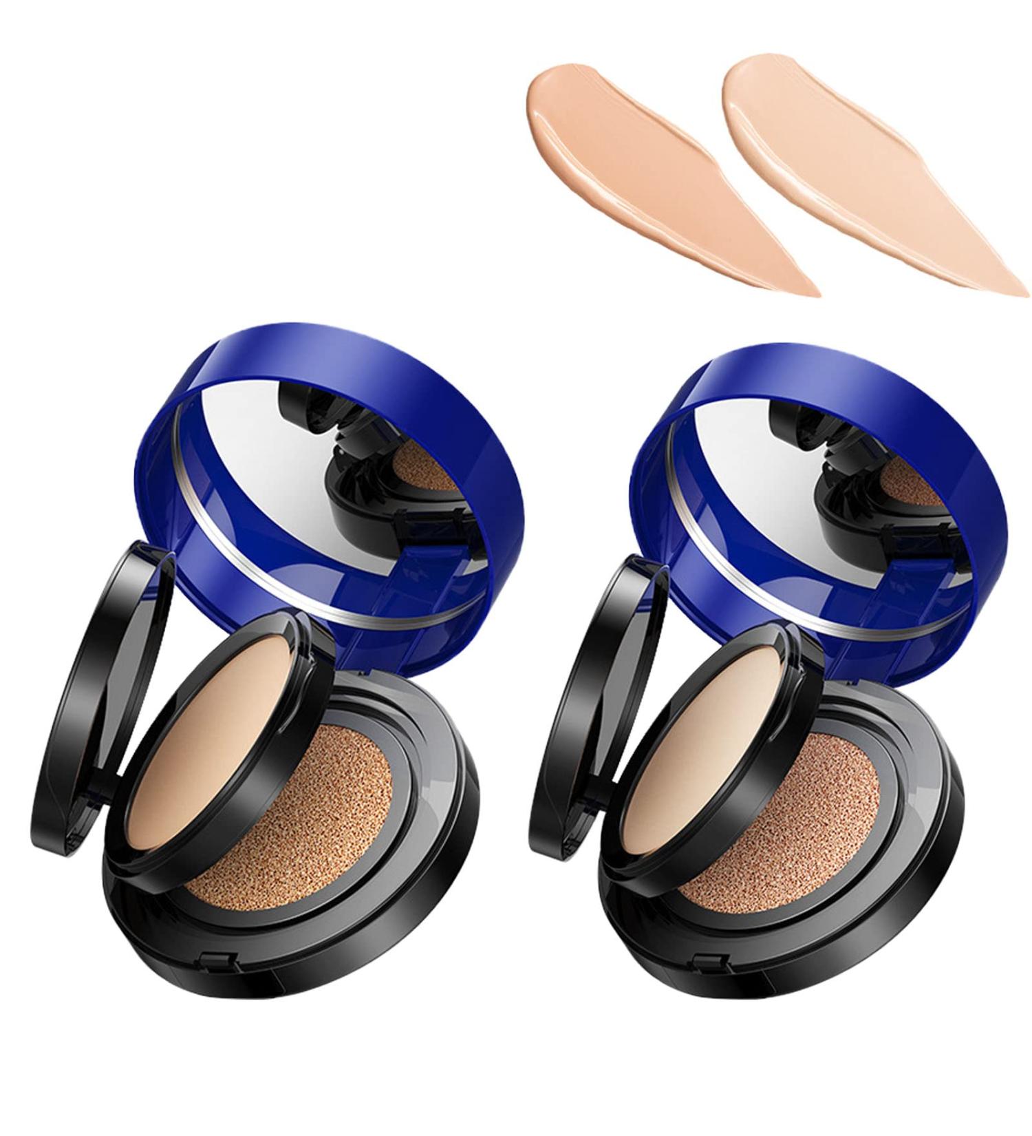 Onebikiniha 2-In-1 Cushion Pressed Powder Concealer Liquid Foundation Set - Buy Online on GoSupps.com