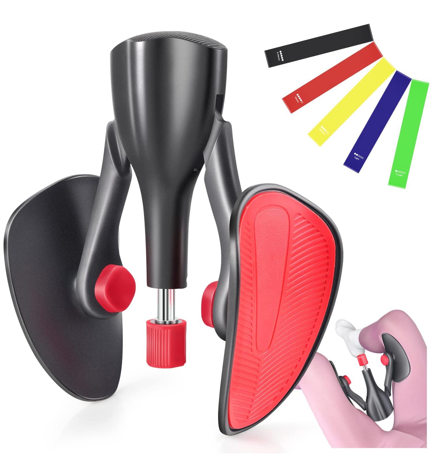 Adjustable Pelvic Floor Strengthener with 5 Resistance Bands for Women & Men Postpartum Rehabilitation & Beautiful Buttocks Trainer (Black) - Buy Online on GoSupps.com