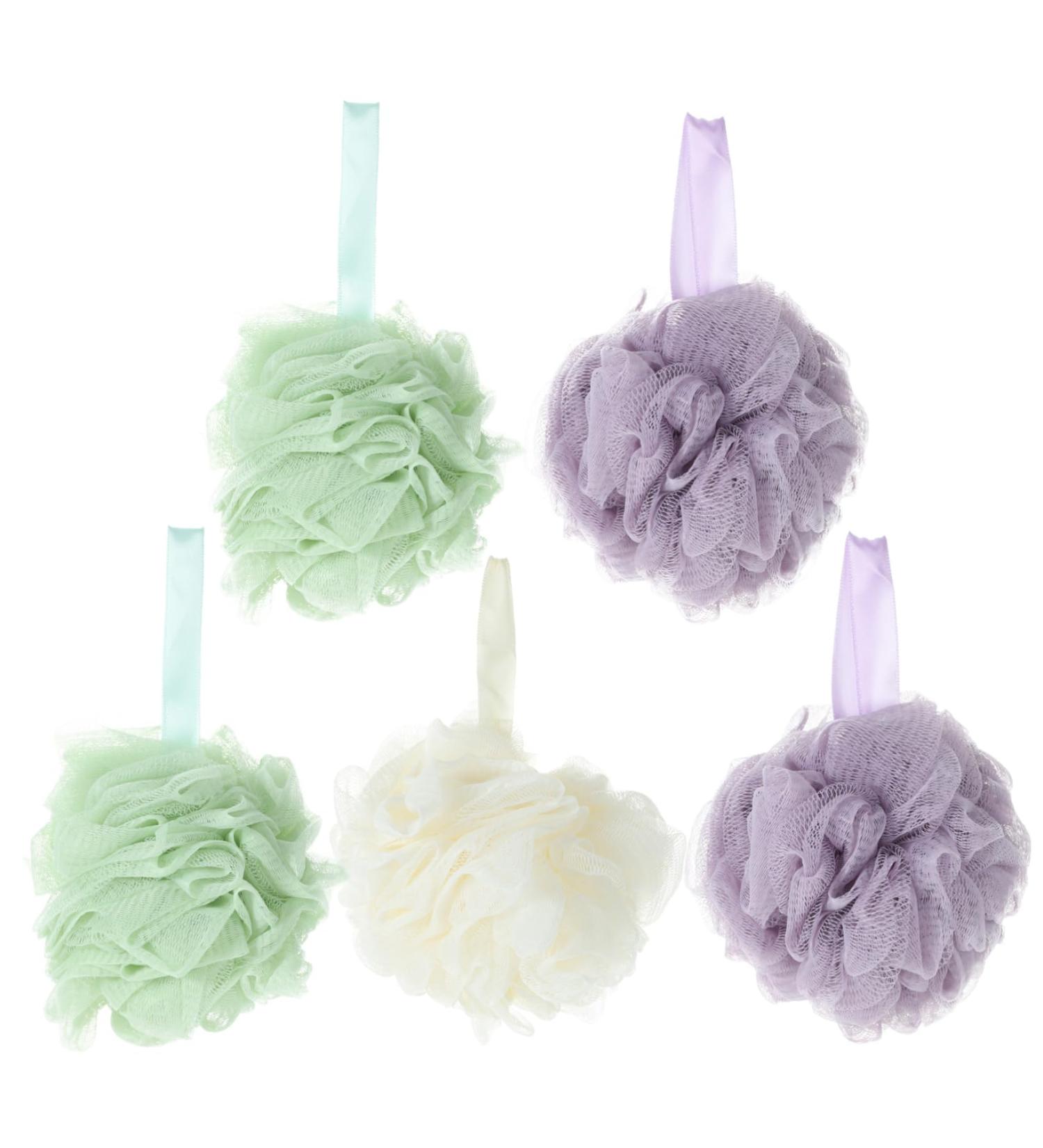 10 Pcs Bath Loofah Set for Women - Exfoliating Shower Sponges Back Brush & Puff Scrubber Balls for Ultimate Bathing Experience - Buy Online on GoSupps.com