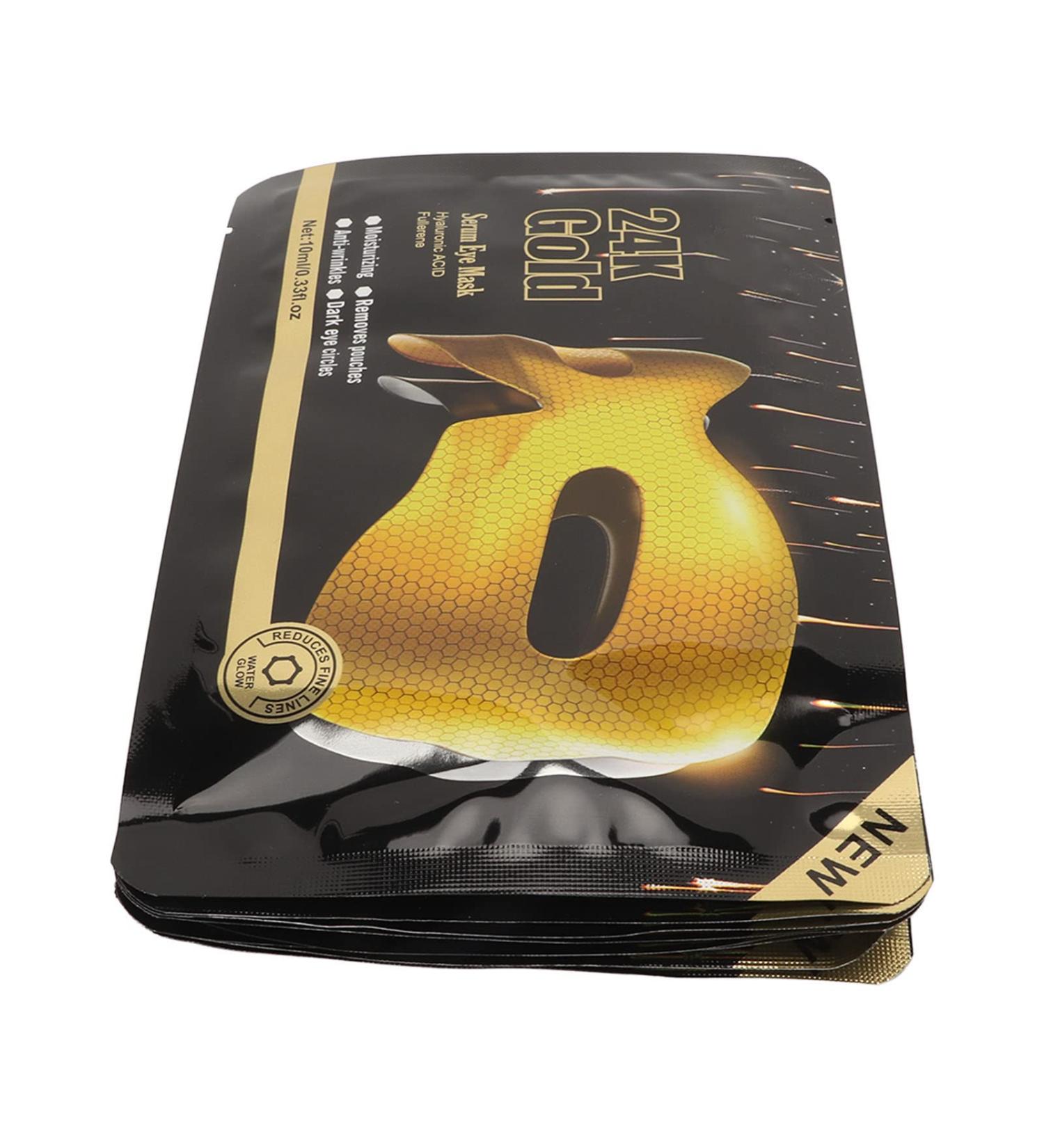 24K Gold Eye Patches - Anti-Aging Eye Care Pads for Dark Circles & Puffiness 8 Pieces - International Shipping Available - Buy Online on GoSupps.com