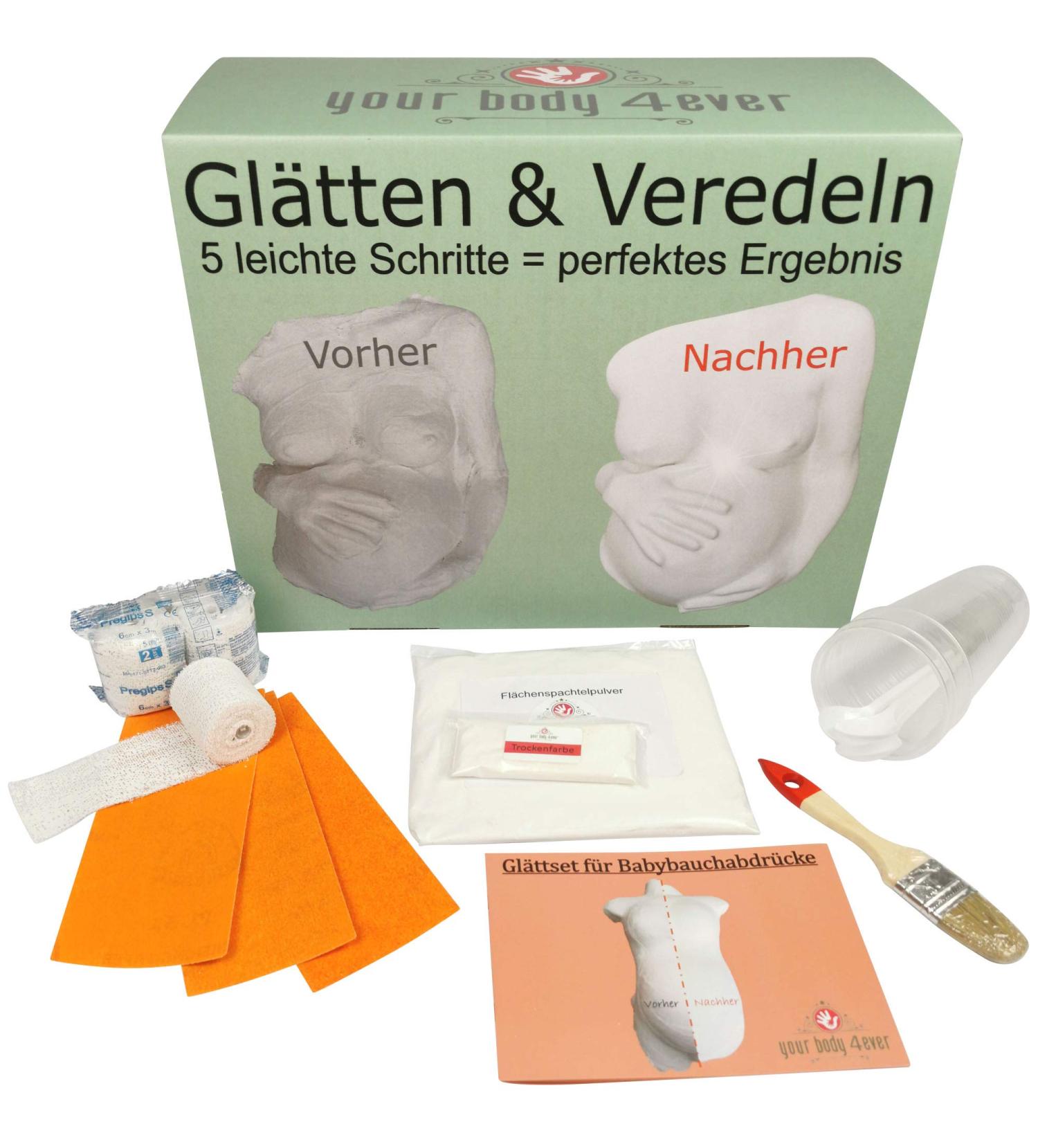 Plaster Cast Baby Belly Finishing Set | Smooth & Finish Perfectly | International Shipping Available - Buy Online on GoSupps.com