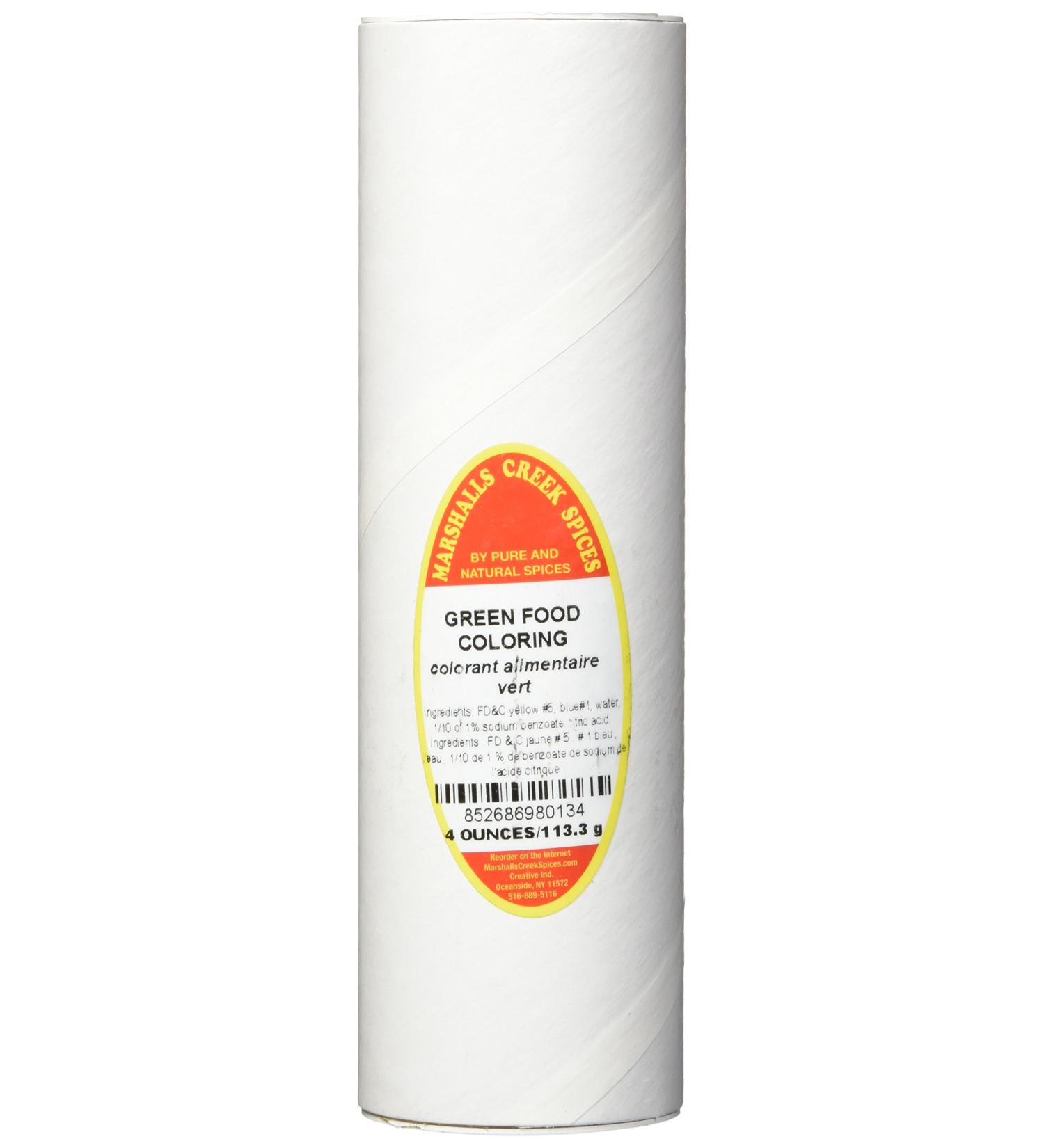 Marshalls Creek Spices Food Coloring Green 4 Ounce - Buy Online on GoSupps.com