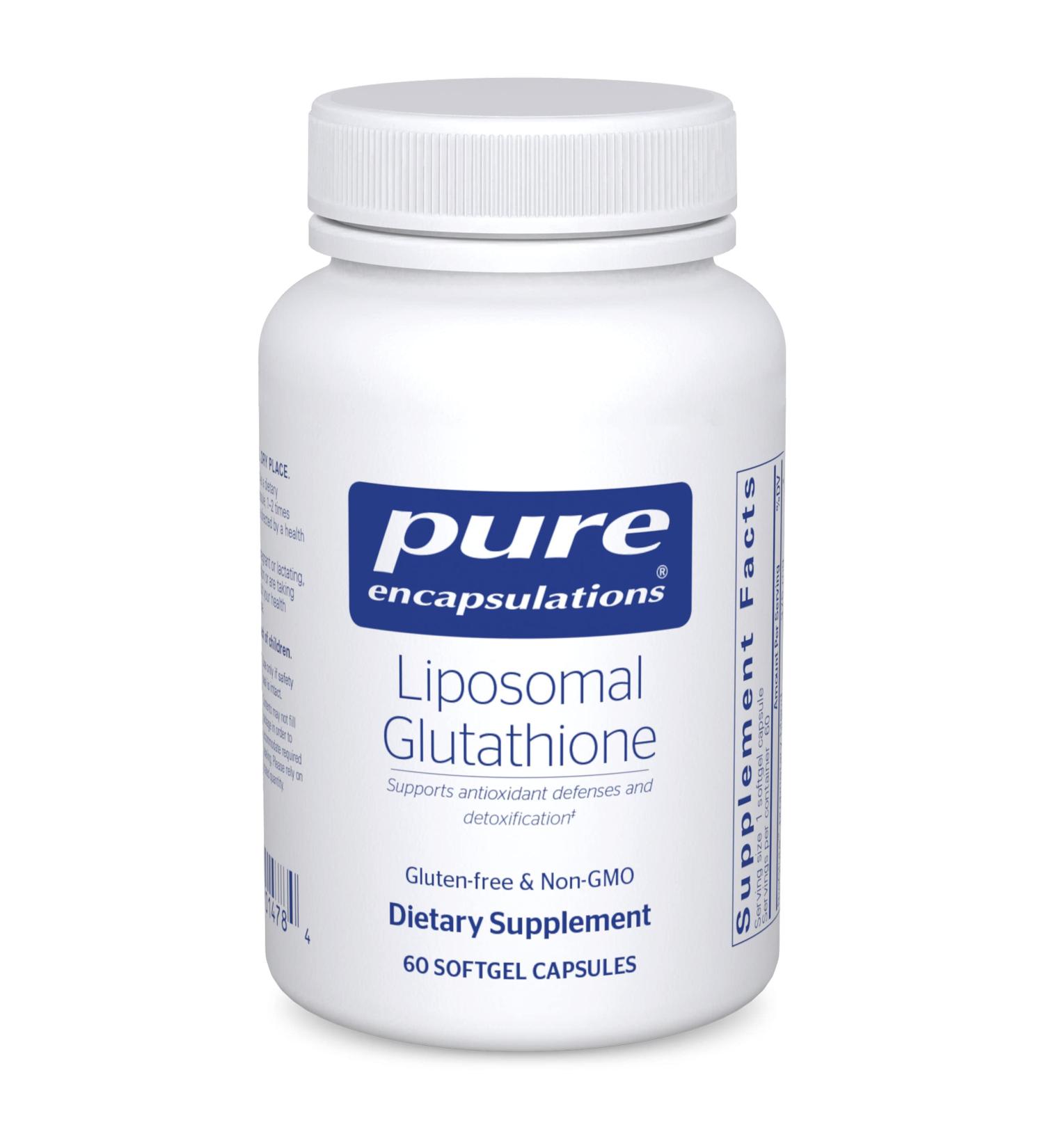 Pure Encapsulations Liposomal Glutathione | Immune Support & Liver Health | Antioxidant & Detox Supplement | 60 Softgel Capsules - Buy Online on GoSupps.com