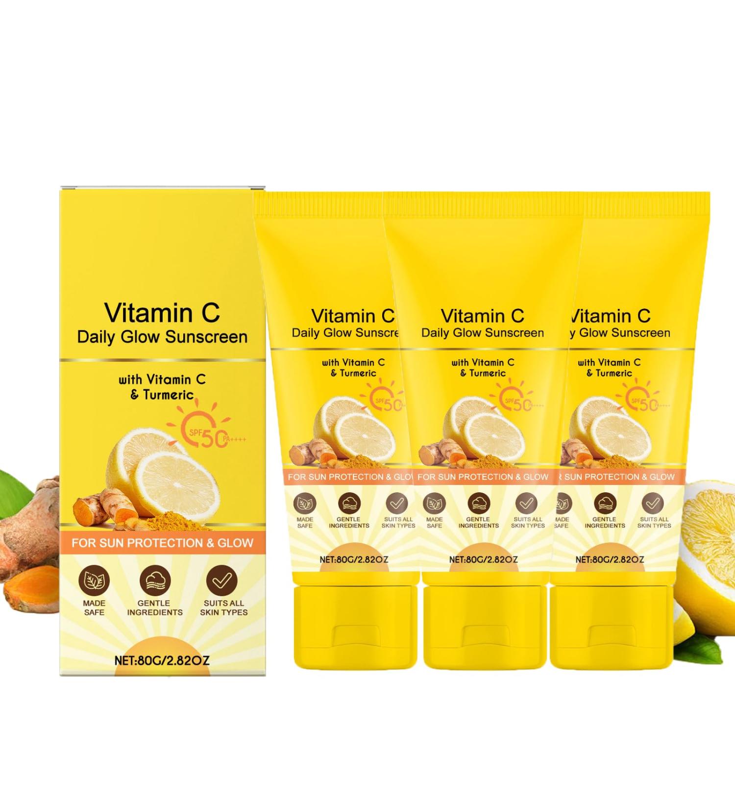  Orgrul Vitamin C Daily Glow SPF 50 PA+++ Sunscreen reduces tan and spectrum sun protection non-serious (3) - Buy Online on GoSupps.com