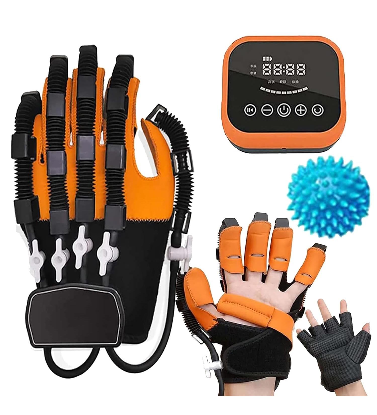 Rehabilitation Robotic Gloves Hand Finger Training Stroke Hand Splint Mirror Mode Lcd Screen Display With Single Finger Training B-left Hand S - Buy Online on GoSupps.com
