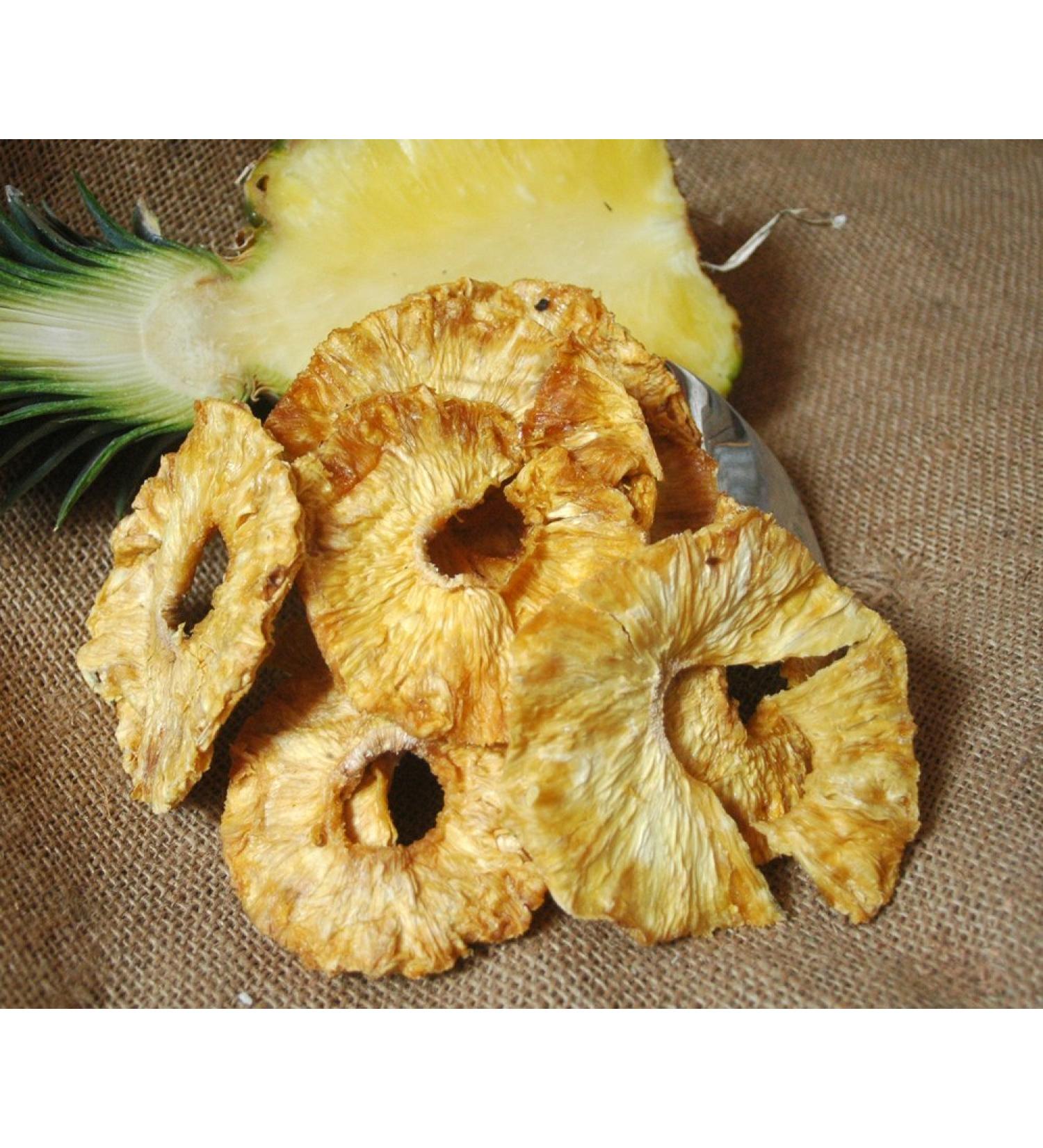 Naturix24 Naturix24 Unsweetened Non-Curled Pineapple Rings - 250g Bag