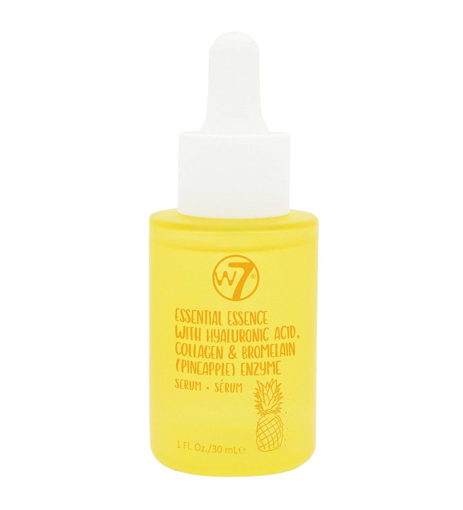 W7 Essential Essence Face Serum - Hyaluronic Acid & Pineapple Extract Facial Serum - Rejuvenating & Protecting Skin